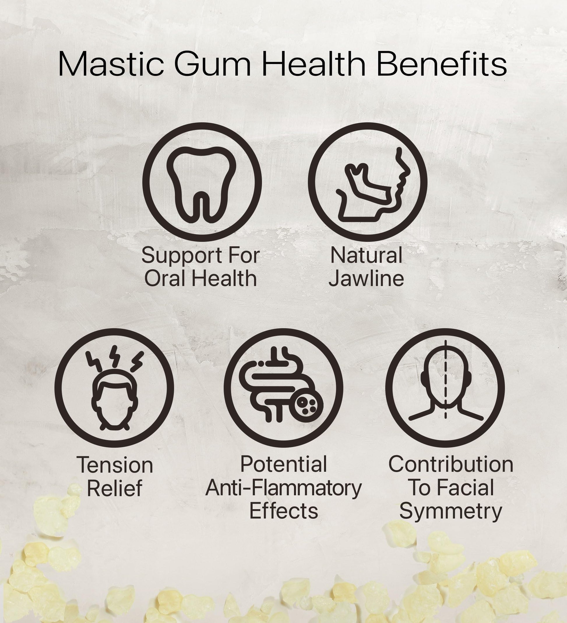Cerez Pazari Natural Mastic Gum 0.88 oz (25g), Greek Chios Pure Resin, Sugarless Gum Made From Resin Of Mastiha Trees, Jaw Exerciser, Vegan, Non-GMO