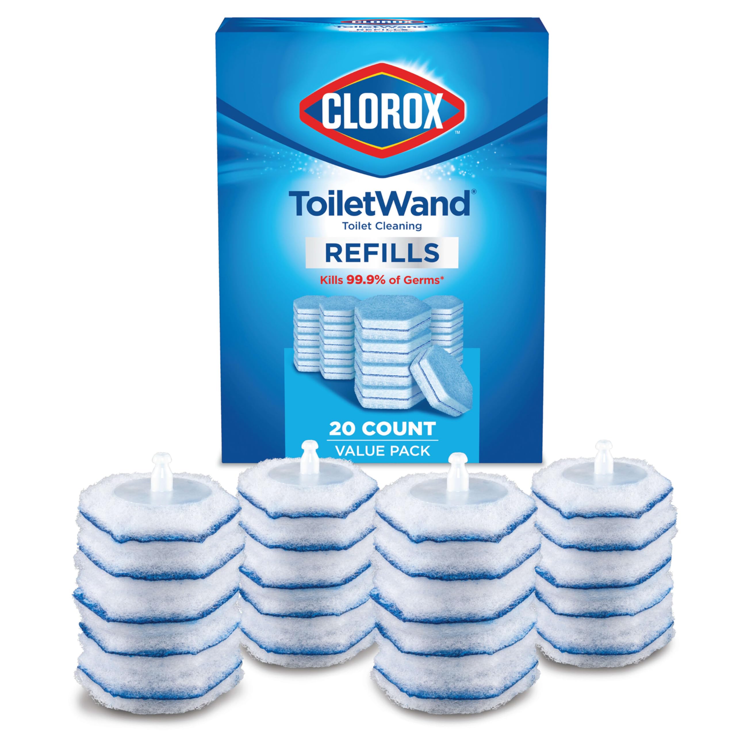 Clorox ToiletWand Disposable Toilet Cleaning Refill, 20ct Original Scent