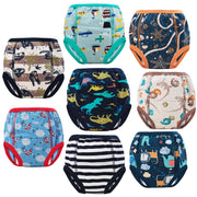 MooMoo Baby 8er-Pack Töpfchen-Trainingshose aus Baumwolle, saugfähige Trainingsunterwäsche für Kleinkinder Baby Jungen 2T