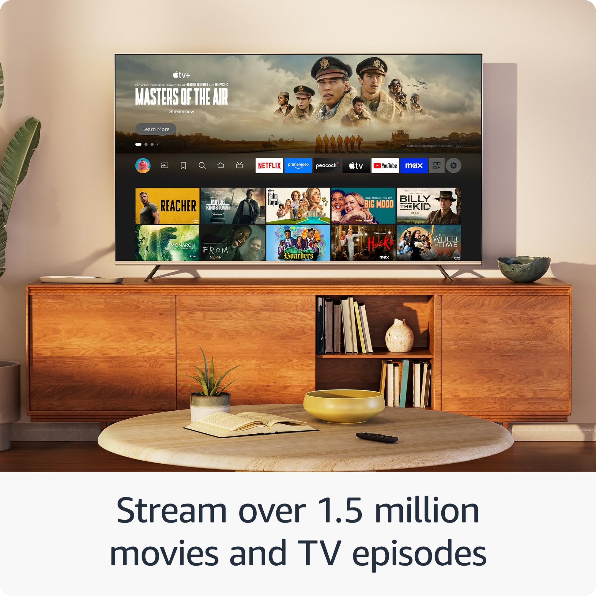 Amazon Fire TV Stick HD (newest model), free and live TV, Alexa Voice Remote, smart home controls, HD streaming