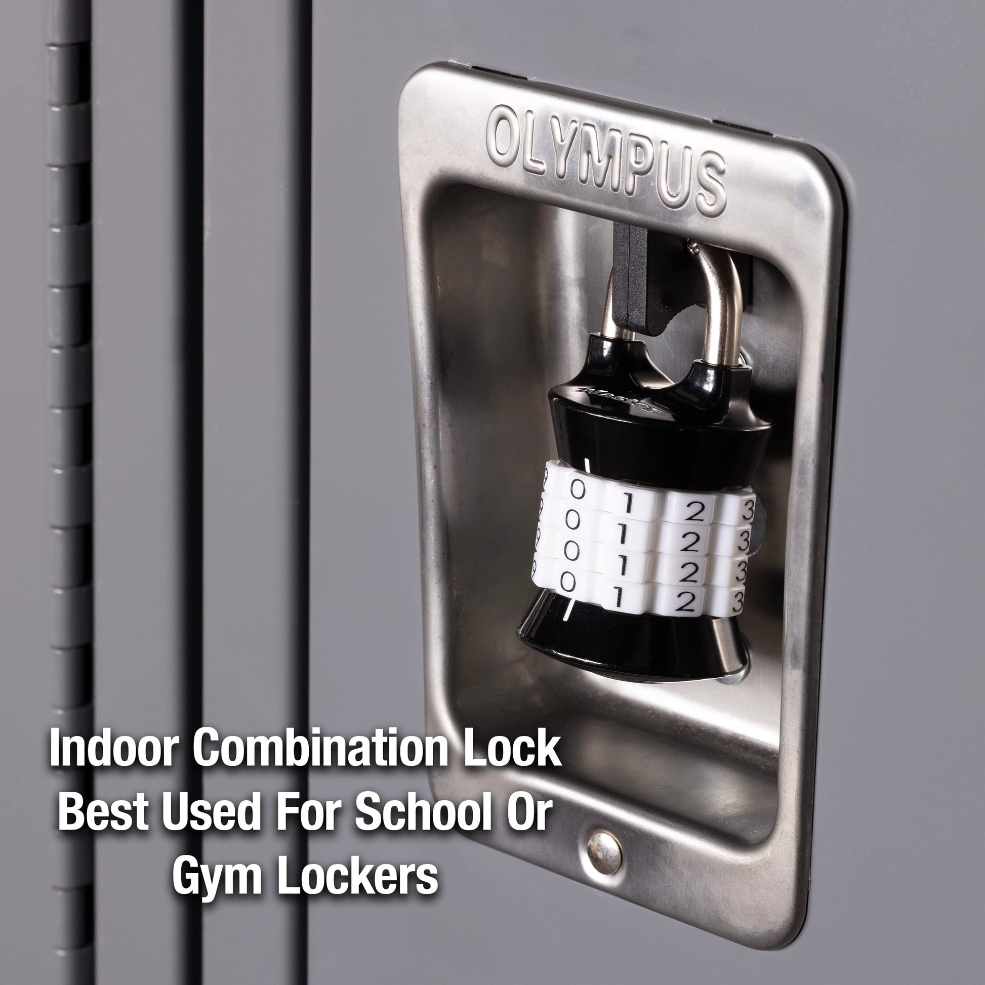 Master Lock Word Combination Lock, Set Your Own Combination Lock for Gym and School Lockers, Indoor Combo Padlock, Colors May Vary, 1535D