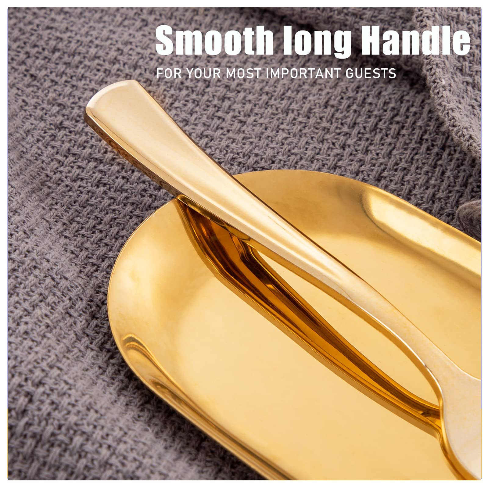 WDF300 Pieces Gold Plastic Silverware - Heavy Duty Disposable Cutlery Set Plastic Gold Silverware Set Includes 100 Forks, 100 Spoons, 100 Knives for Party