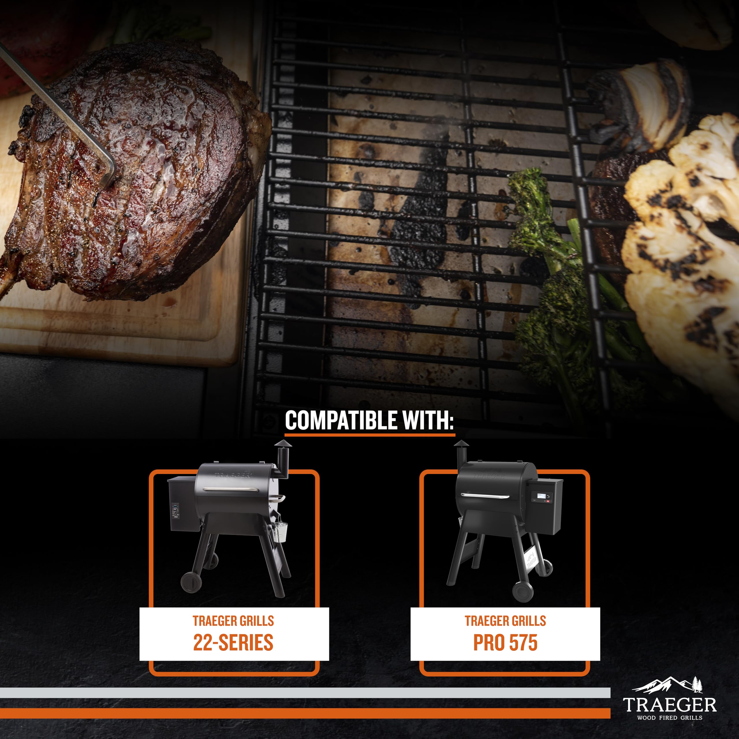 Traeger Grills BAC507 5-Pack Aluminum Drip Tray Liners – Disposable, Heat-Resistant Grill Accessory, Fits Pro 575, Pro 22, Elite 22, 22in x 15.5in