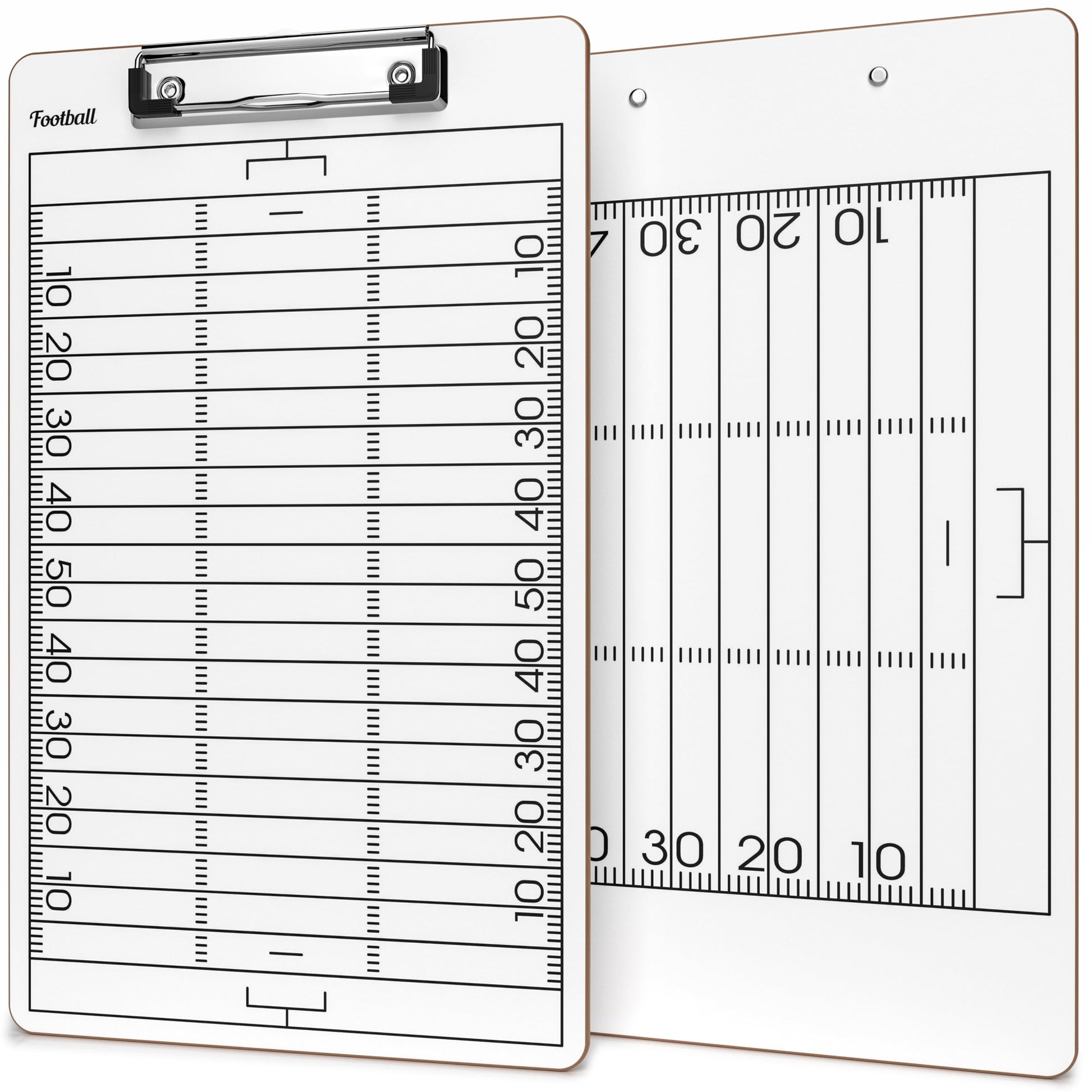 SCRIBBLEDO Double Sided Football Dry Erase Board for Coaches 15x9 Whiteboard Coaching Clipboard Equipment Accessories - Perfect Coach Gift