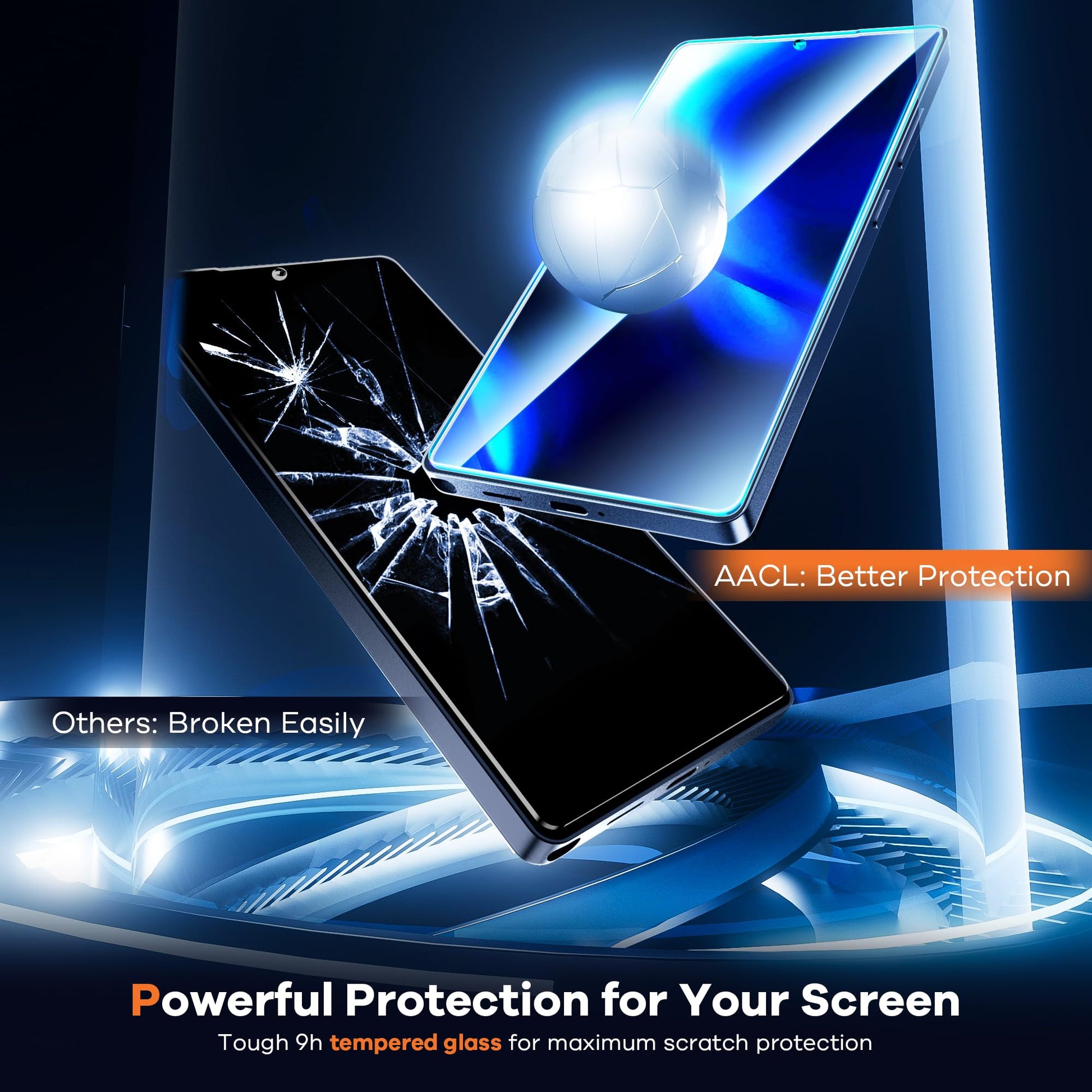 AACL 3-Pack for Samsung Galaxy S25 Ultra Screen Protector Tempered Glass, 9H Glass for S25 Ultra Screen Protector 5G, [Fast Alignment Tool] [Bubble Free] [6.9 Inch]