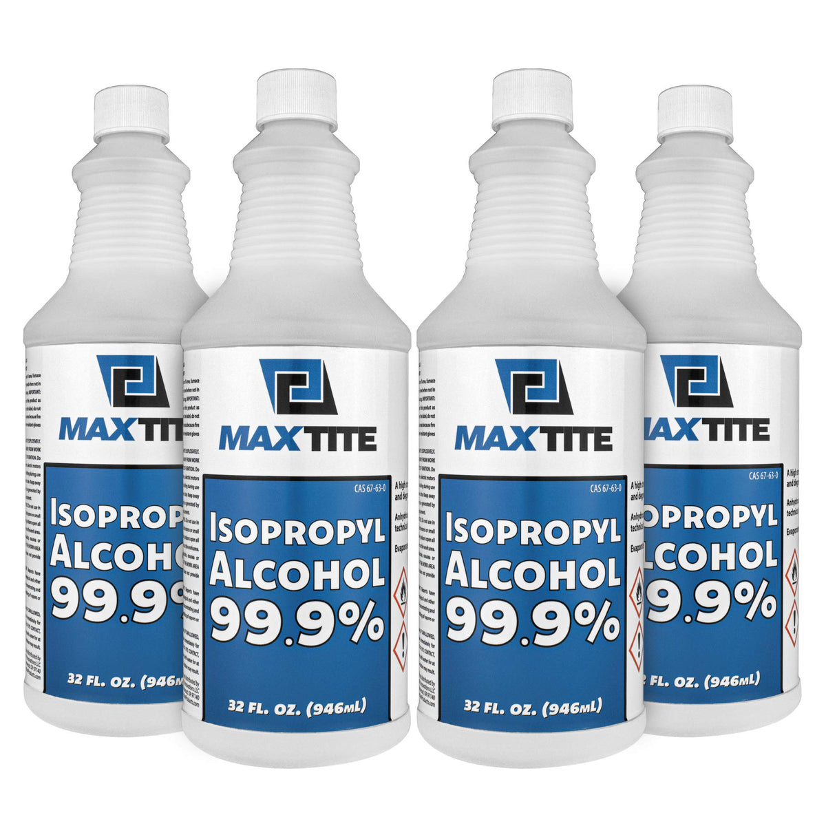 MaxTite Isopropylalkohol 99,9 % (1 Gallone (32 Unzen, 4er-Pack))