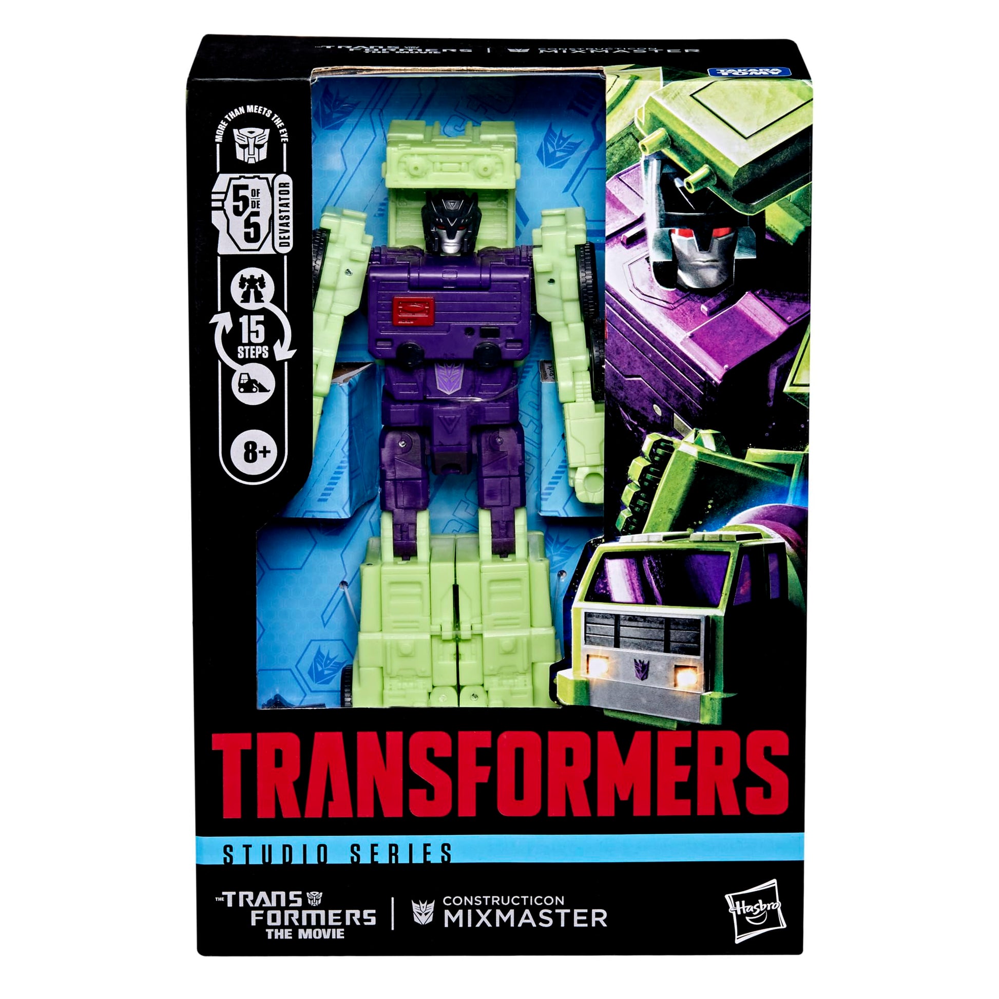 Transformers Studio Series Voyager Class The The Movie Constructicon Mixmaster, 5.5-inch Converting Action Figure, Robot Toys for Ages 8+