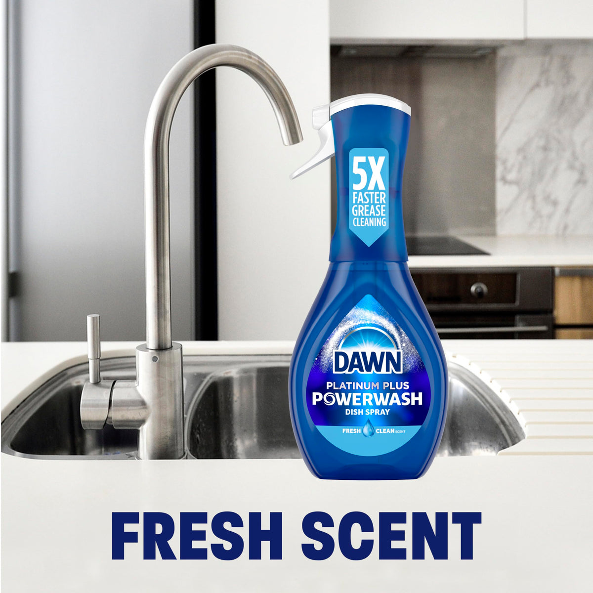 Dawn Platinum Powerwash Dish Spray, Dish Soap, Fresh Scent, 16 Fl Oz