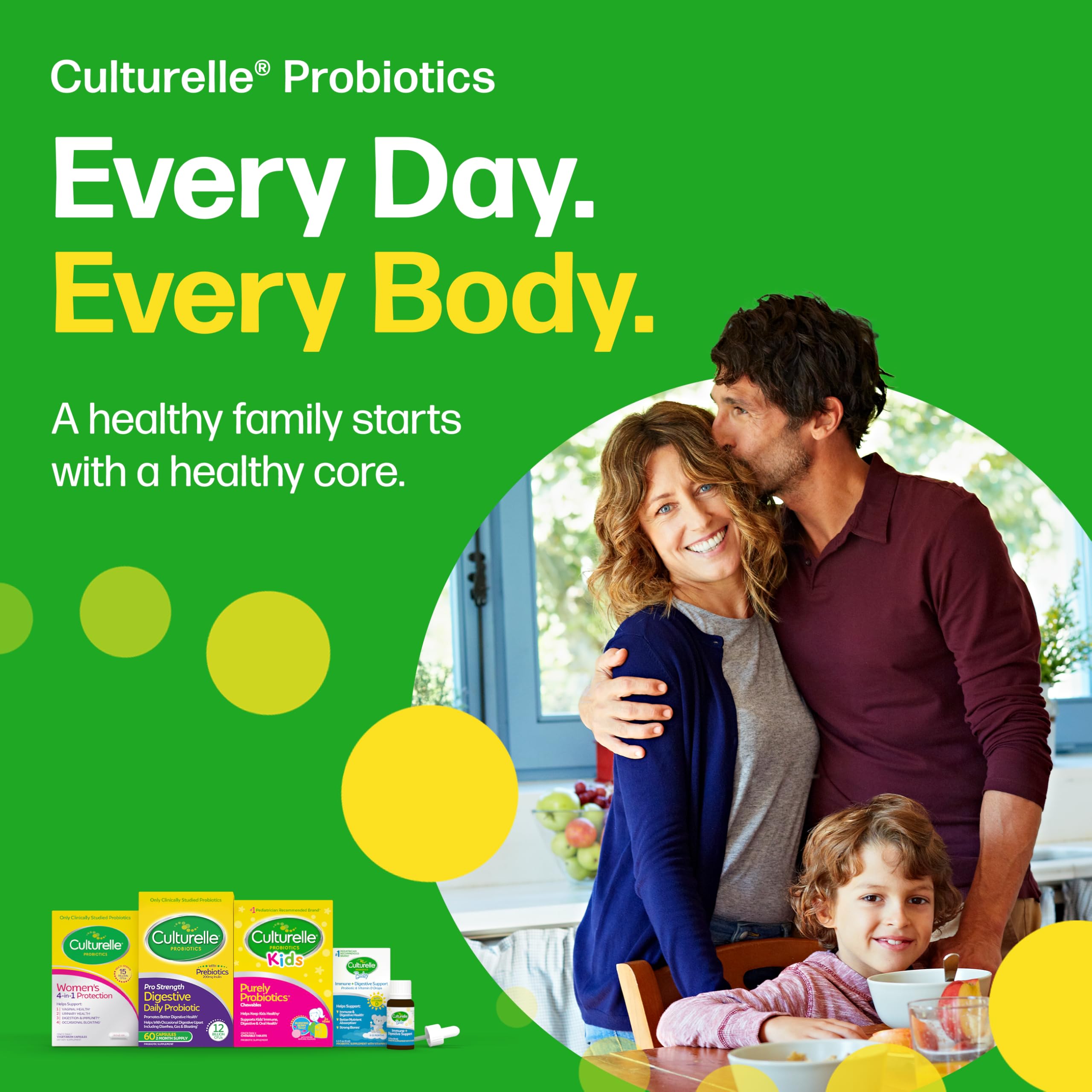 Culturelle Daily Probiotic for Kids + Veggie Fiber Gummies (Ages 3+) - 60 Count - Digestive Health & Immune Support – Berry Flavor with a Vitamin C Boost