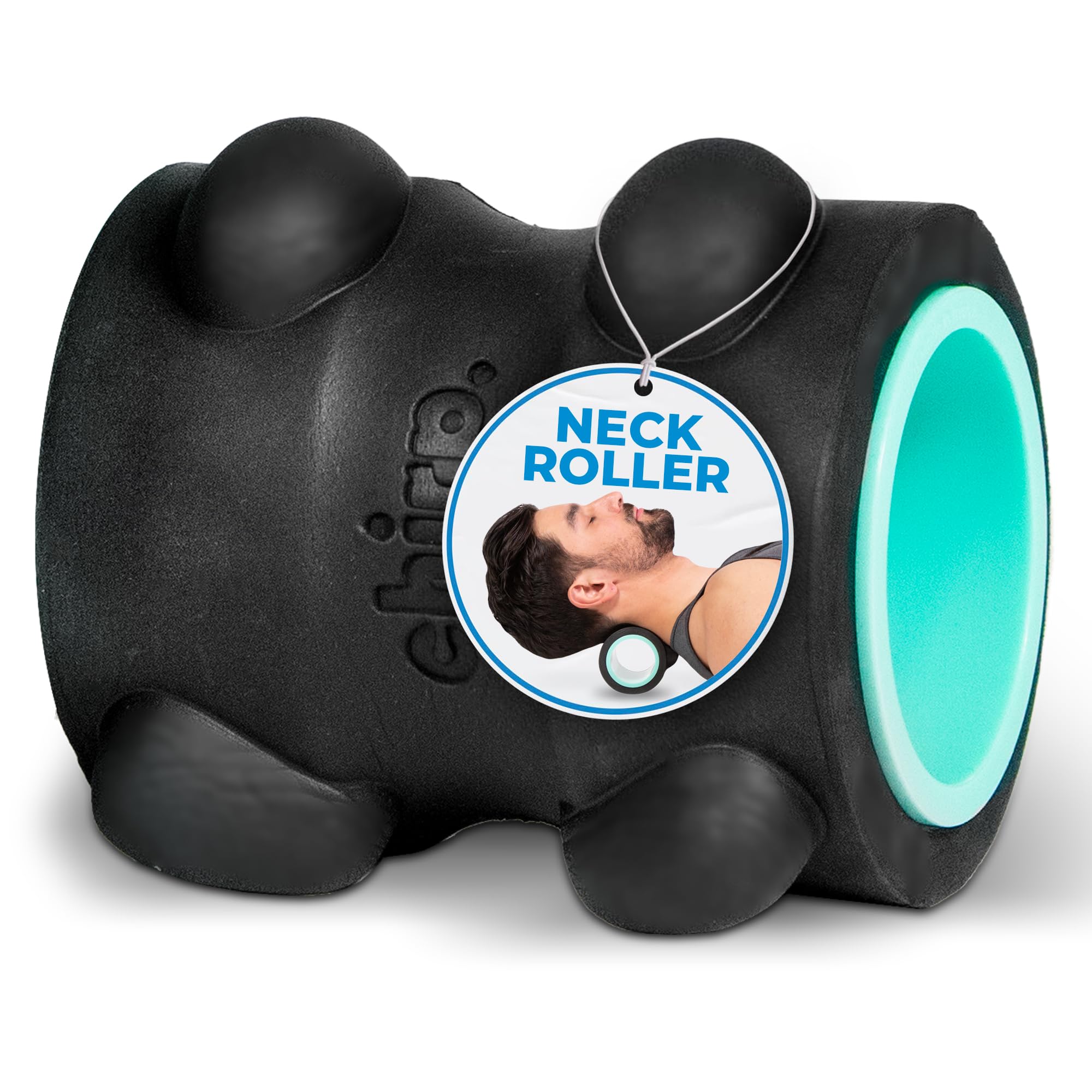 Chirp Wheel XR Massage Roller for Neck & Headache Relief – Rejuvenate Body, Spinal Care & Tension Through Thumb Pressure Release | High-Density Foam for Physical Therapy, 500lbs Capacity, 4" Mint