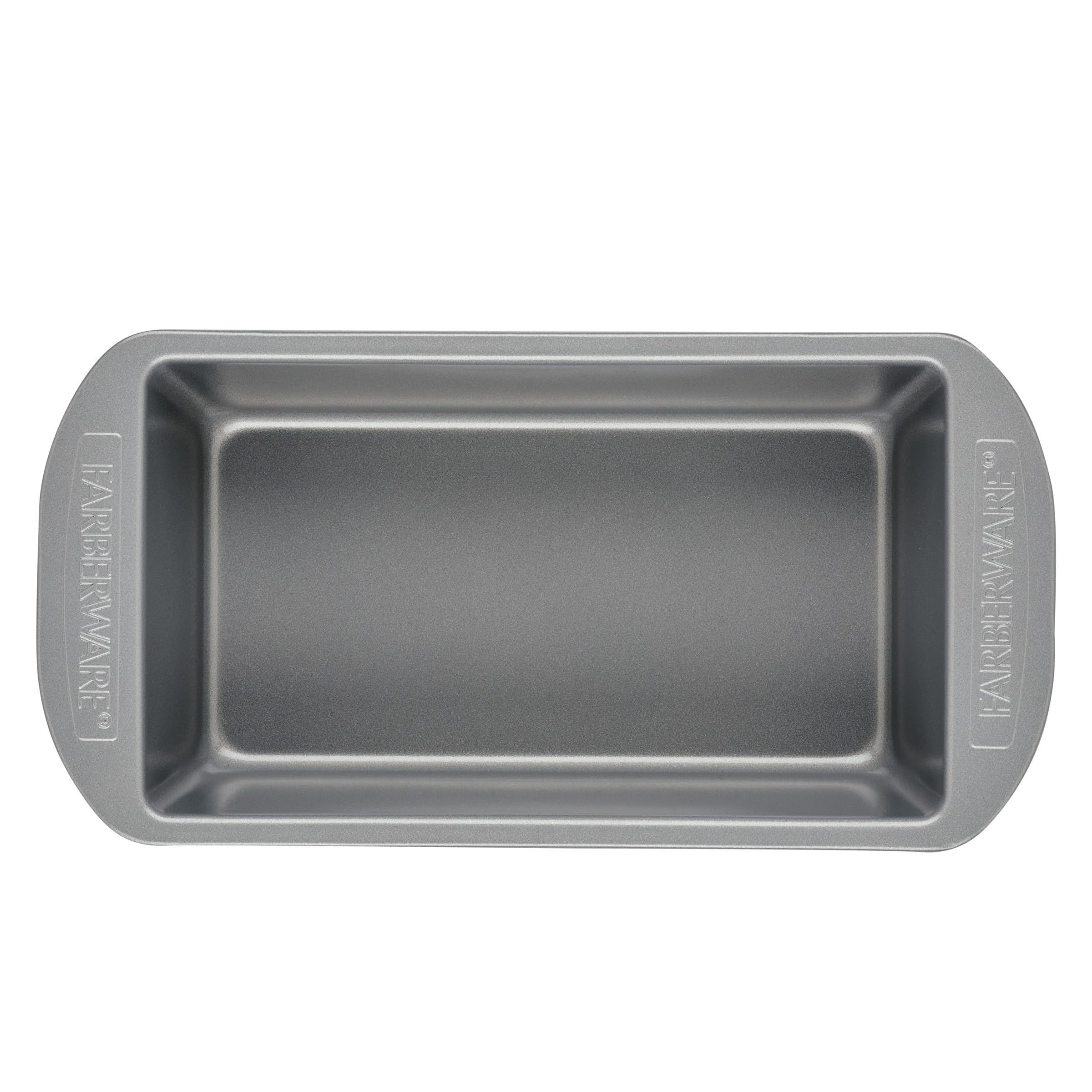 Farberware Nonstick Bakeware 9-Inch x 5-Inch Loaf Pan, Gray -
