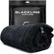 Blackline 24"x36" Twisted-Loop Drying Towel, 1300GSM, Streak Free, Lint Free, Reusable - Car Accessories, Bath Towels, Microfiber Cleaning Cloth - One Pass is All You Need