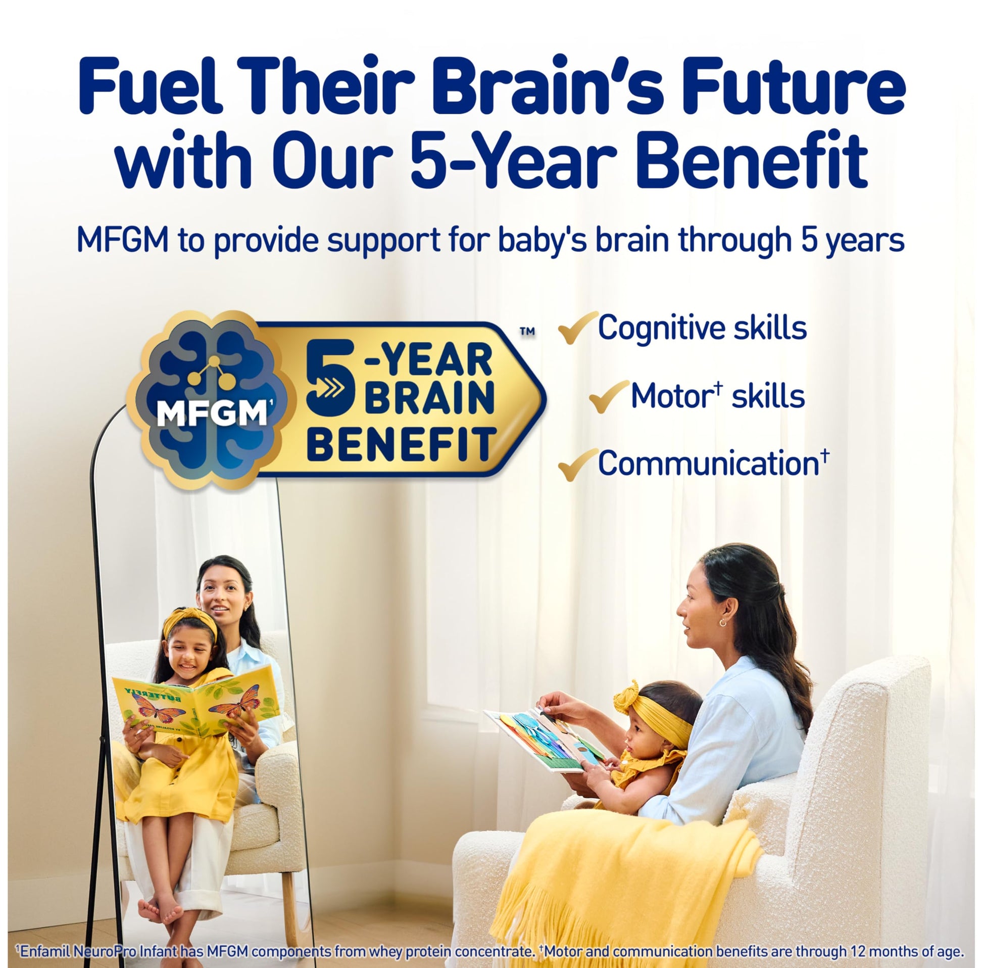 Enfamil NeuroPro Baby Formula, MFGM* 5-Year Benefit, Expert-Recommended Brain-Building Omega-3 DHA, Exclusive Immune Supporting HuMO6 Blend, Ready-to-Feed Infant Formula, Liquid, 8 Fl Oz, 24 Bottles