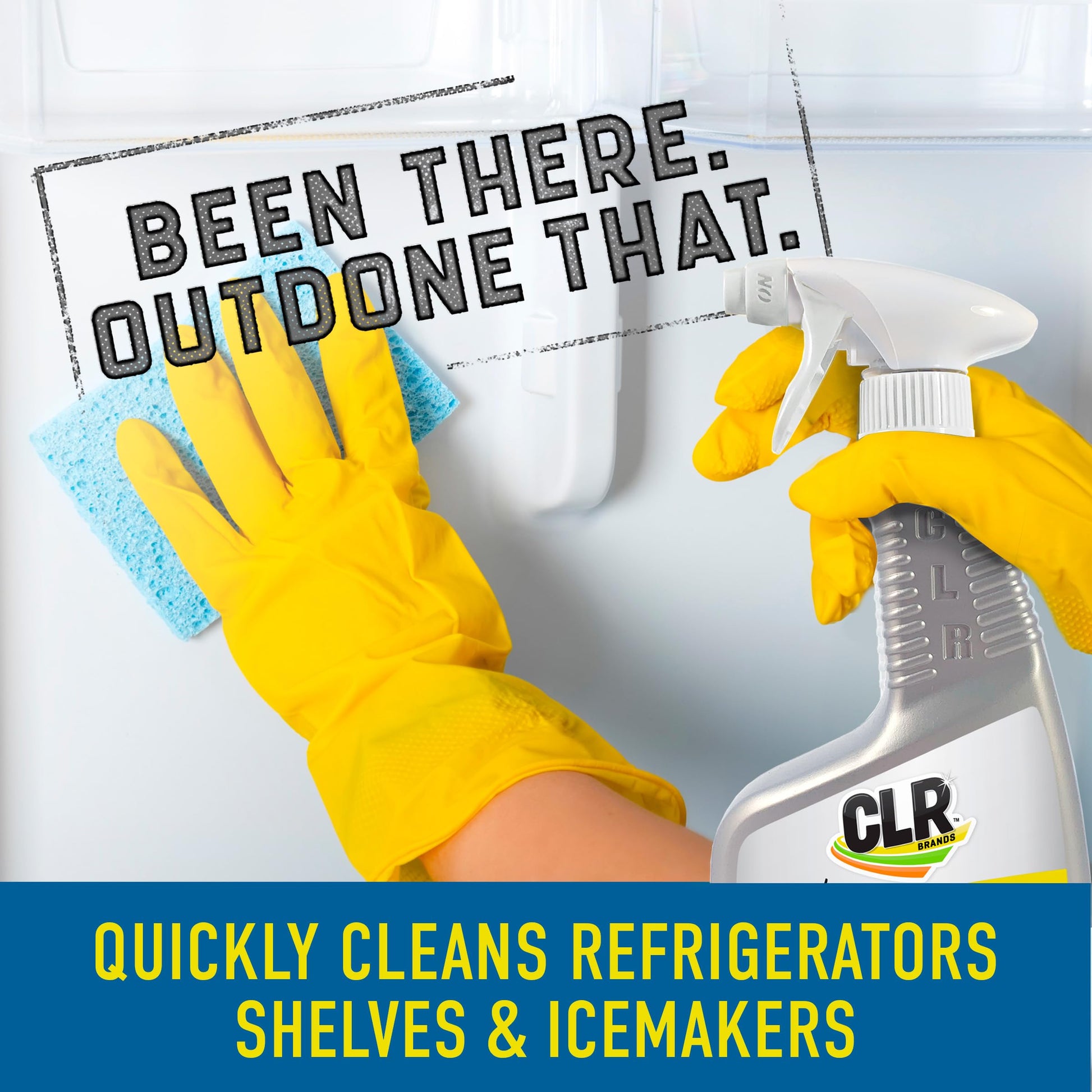 CLR Brands® Calcium, Lime & Rust Remover, Blasts Calcium, Dissolves Lime Deposits, Zaps Stubborn Rust Stains and Hard Water Deposits, 22 Ounce Spray Bottle (Pack of 1)