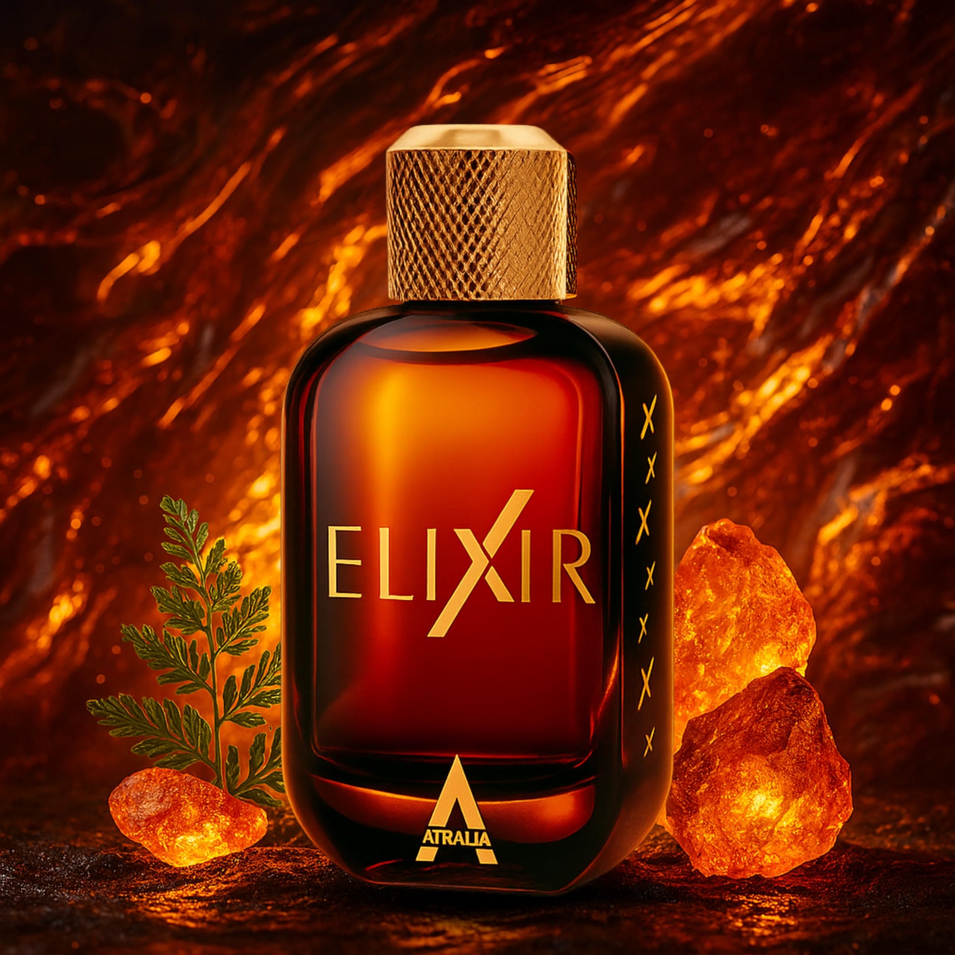 Atralia Elixir Eau De Parfum for Men 100Ml 3.4Oz - Luxurious and Long Lasting Fragrances with Notes of Fougere and amber - Best Alternative for Le Male