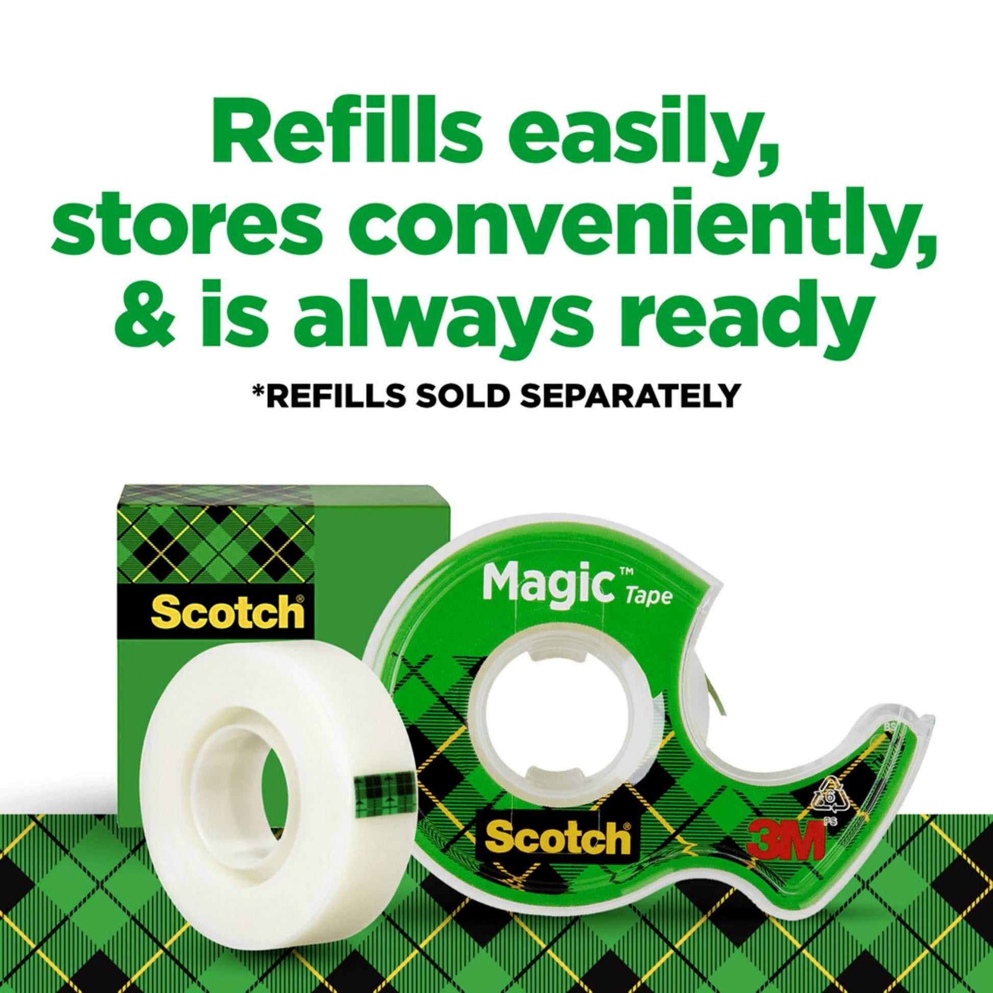 Scotch Magic Tape, Invisible Transparent Tape, 6 Tape Rolls with Dispensers, 3/4 in x 650 in