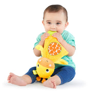 Bright Starts Snuggle & Teethe BPA-freies Knister-Beißtier Plüsch Babyspielzeug – Giraffe