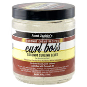 Aunt Jackie's Coconut Creme Recipes Curl Boss Kokos-Locken-Haargel für natürliche Locken, Korkenzieherlocken und Wellen, 426 g