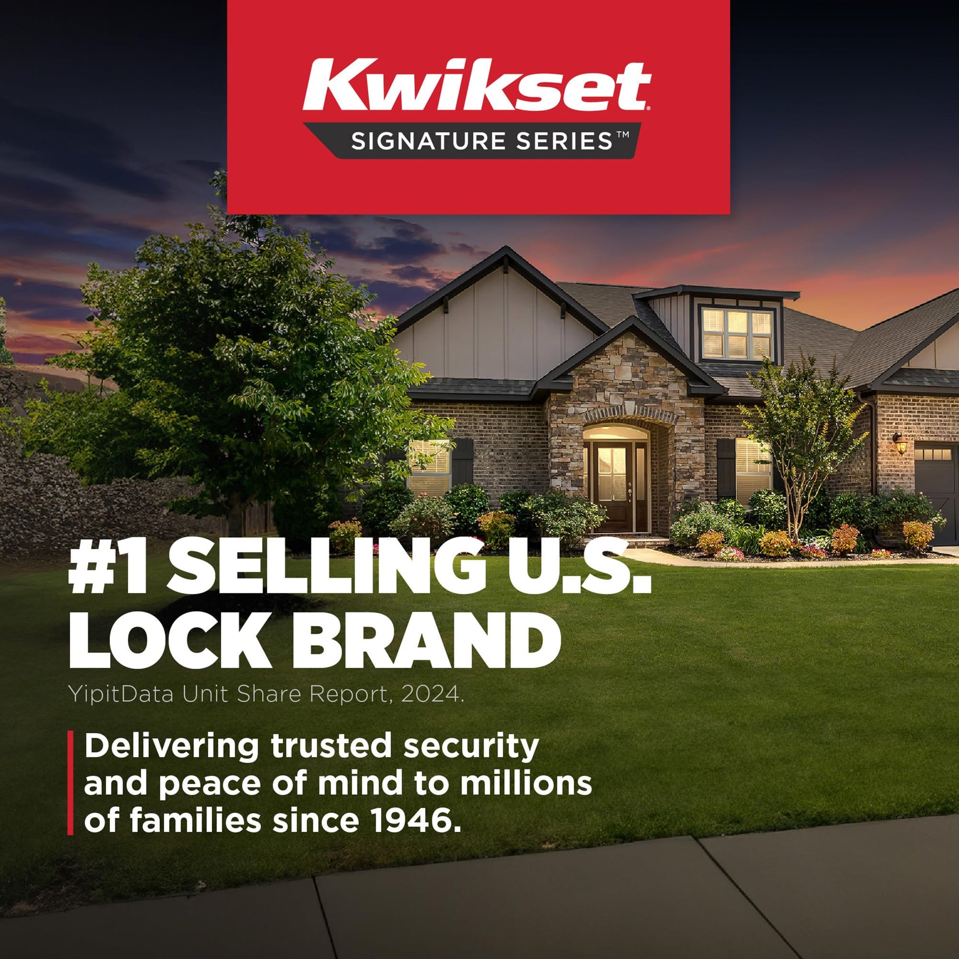 Kwikset Pismo Interior Privacy Door Knob with Lock, Door Handle For Bathroom and Bedroom, Matte Black Keyless Turn Lock Doorknob, with Microban Protection