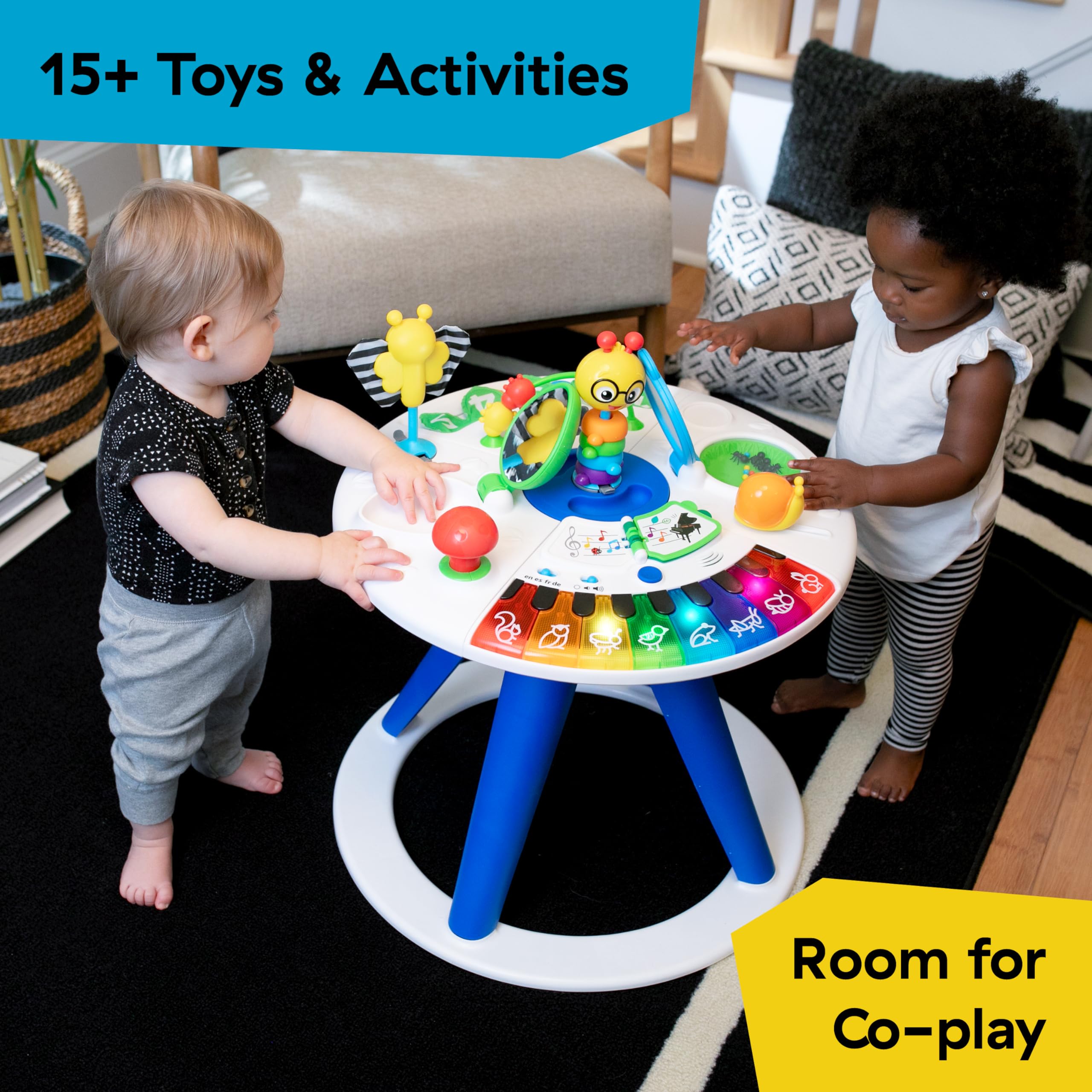 Baby Einstein Around We Grow 4-in-1 Walker, Discovery Activity Center and Table, Age 6 Months and up