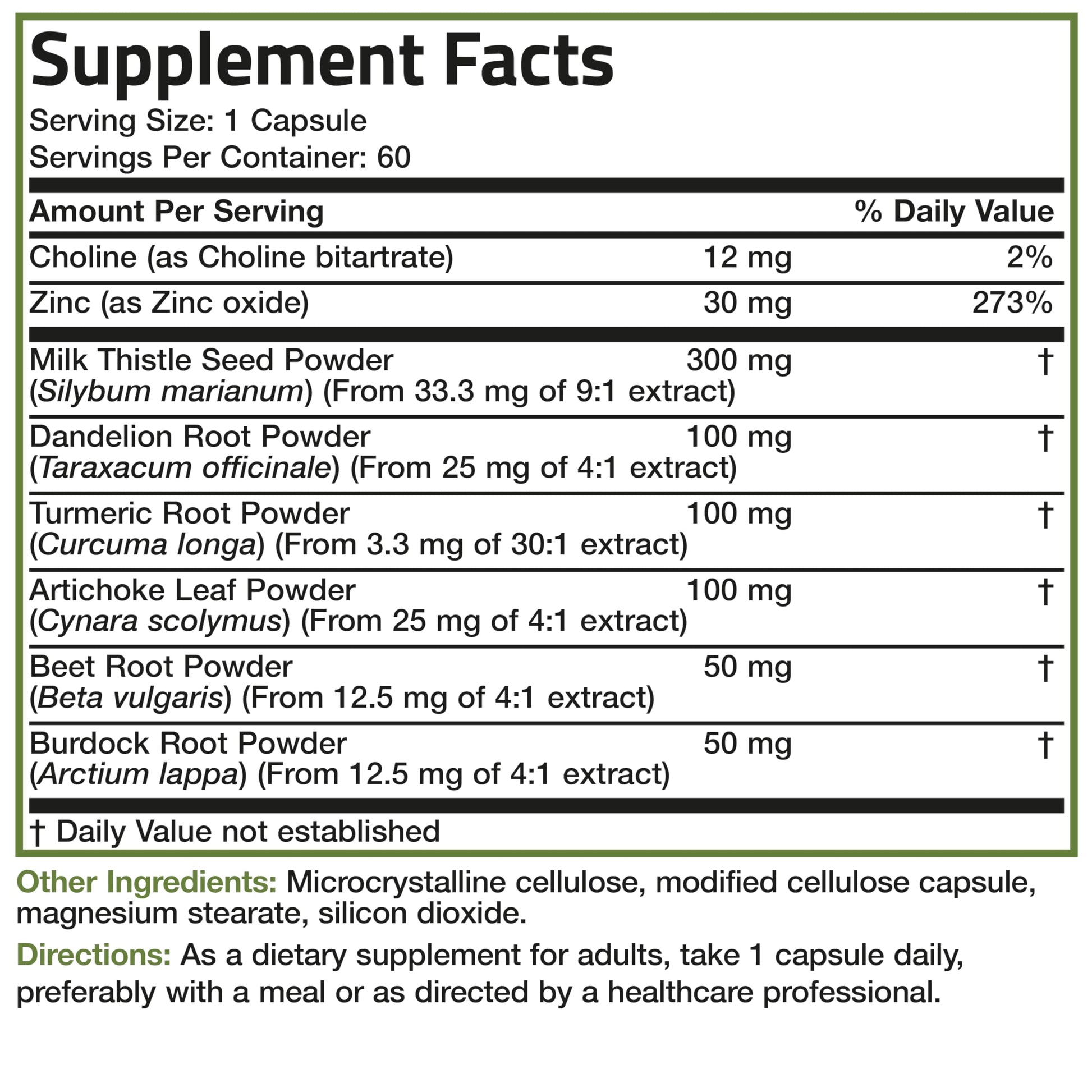 Bronson Liver Detox Advanced Detox & Cleansing Formula Supports Health Liver Function with Milk Thistle, Dandelion Root, Turmeric, Artichoke Leaf & More, Non-GMO, 60 Vegetarian Capsules