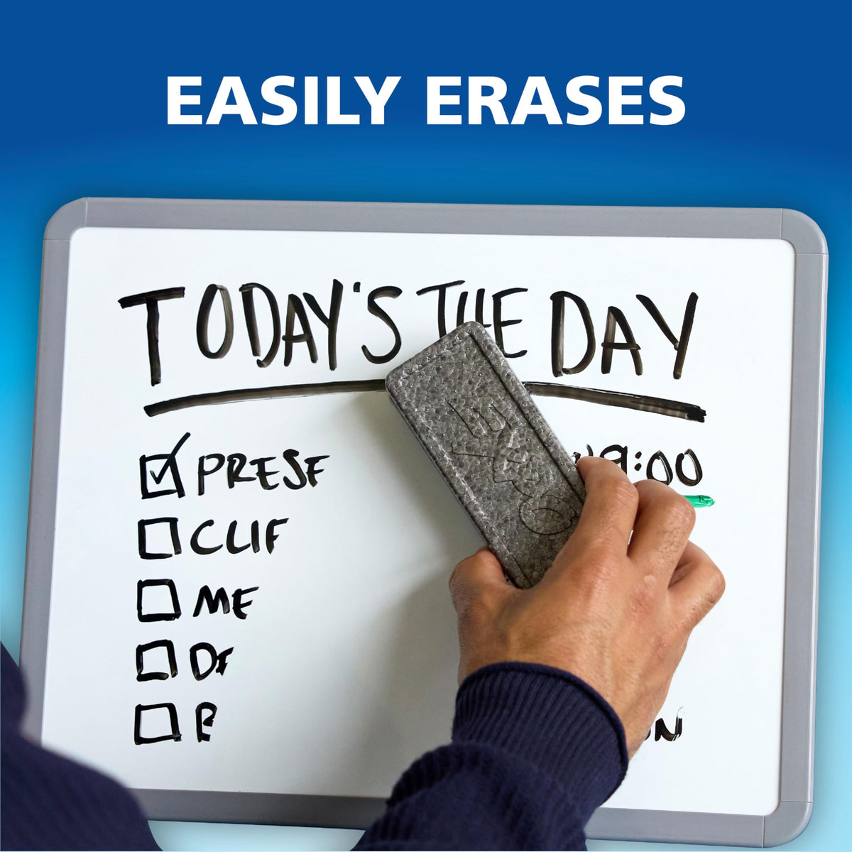 EXPO Dry Erase Markers, Low Odor Ink, Black, Fine Tip, 4 Count - Easily Erases, Vibrant Ink, Ideal for Classroom, Back to School Supplies, Teachers, Office, Whiteboard & Home