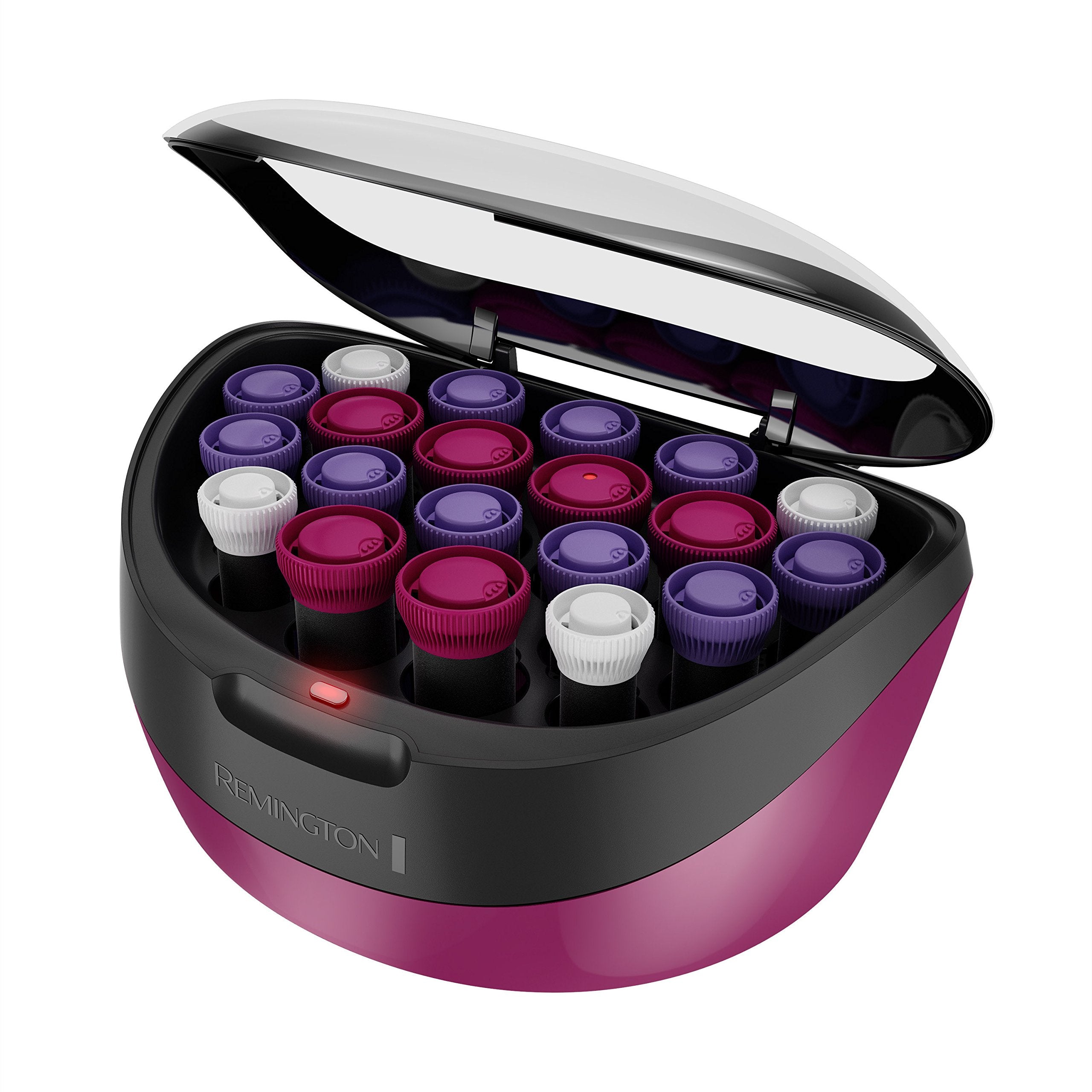 Remington Ionic Conditioning Hair Setter, 20 Velvet Hair Rollers, 6 Large (11/4"), 10 Medium (1"), 4 Small (3/4"), Blowout Style Hair Curlers