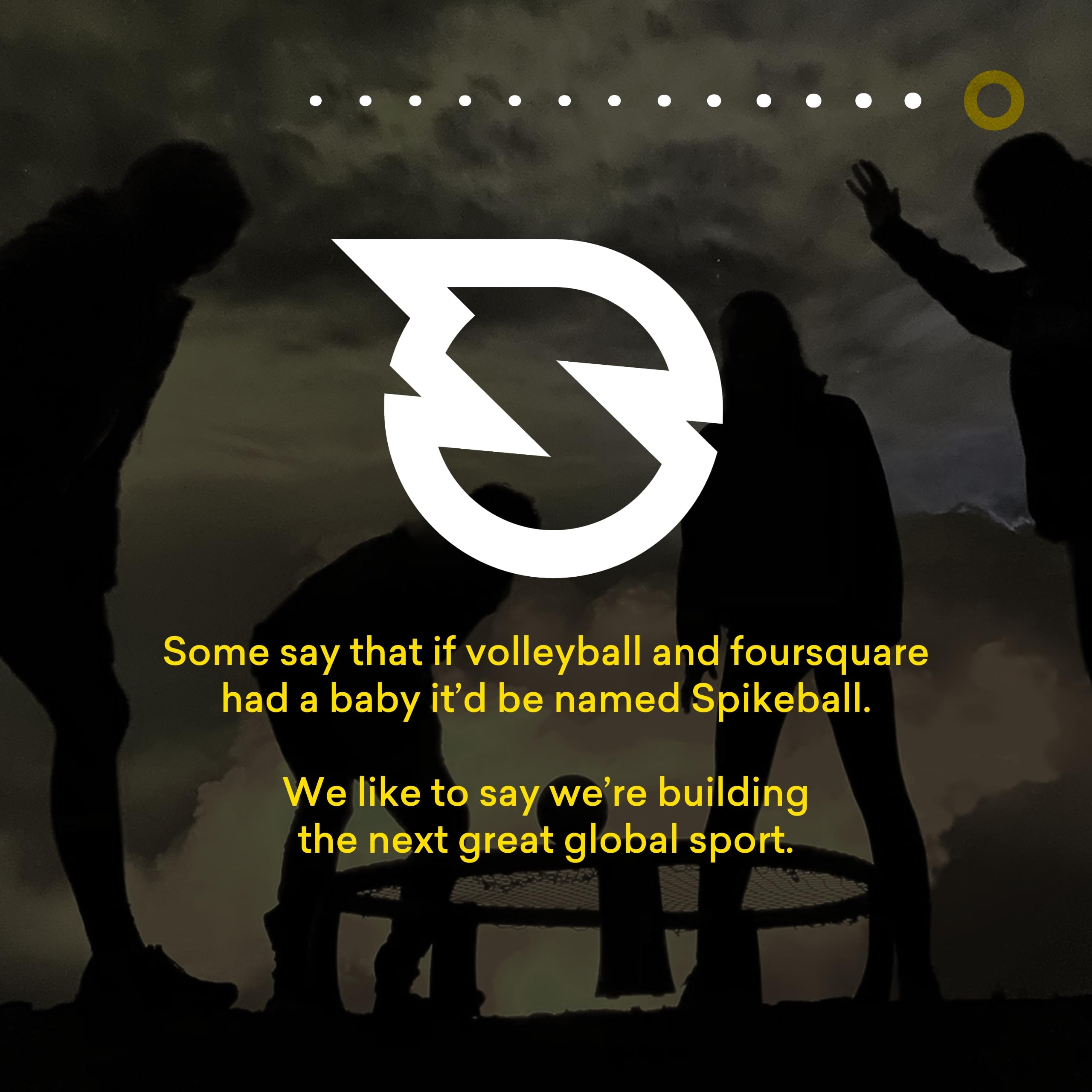 Spikeball The Original Kit 1-Ball Game Set - Outdoor, Yard & Camping Games - Includes Ball, Net, Drawstring Bag & Rulebook Set