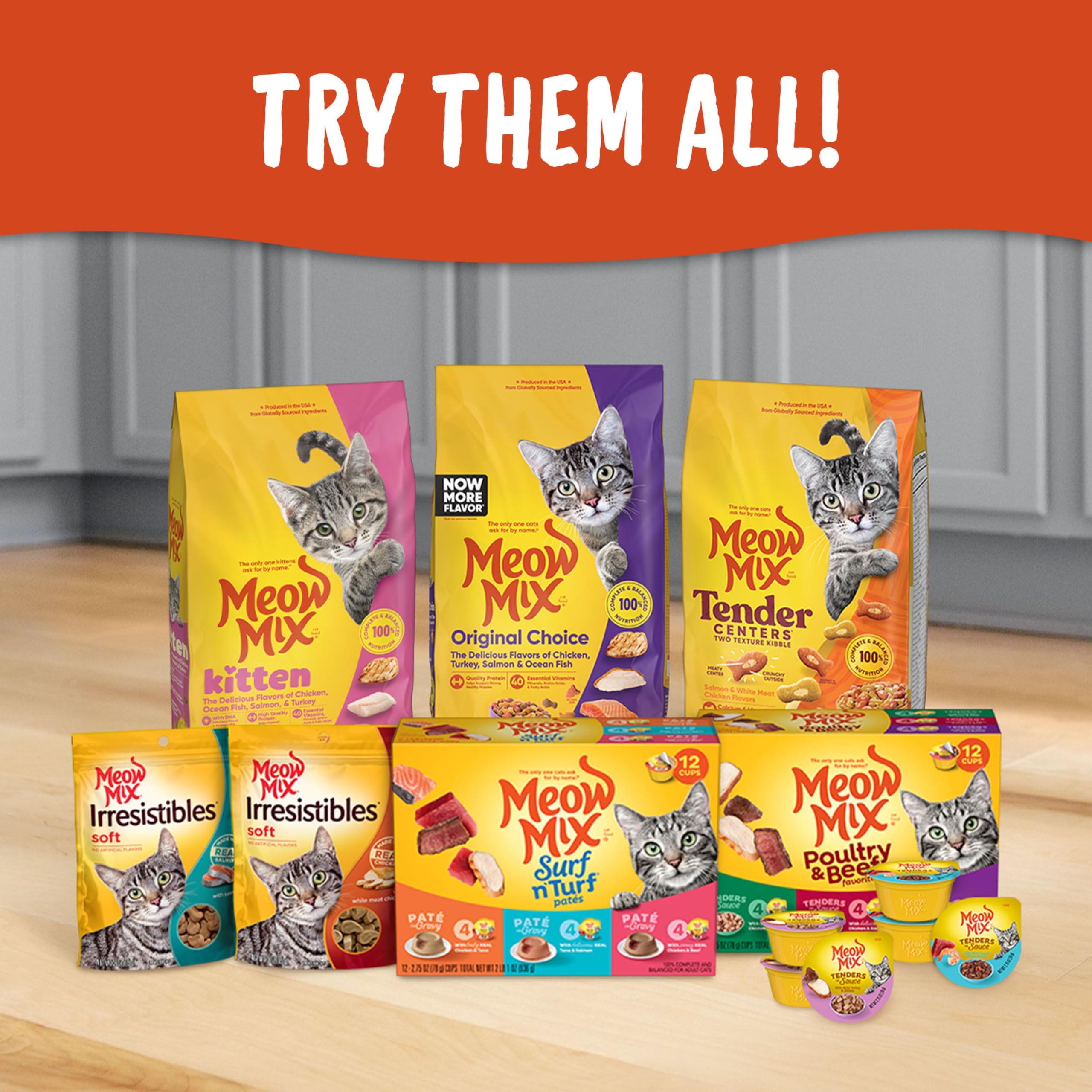 Meow Mix Gravy Bursts Dry Cat Food, Chicken, 3 LB Bag