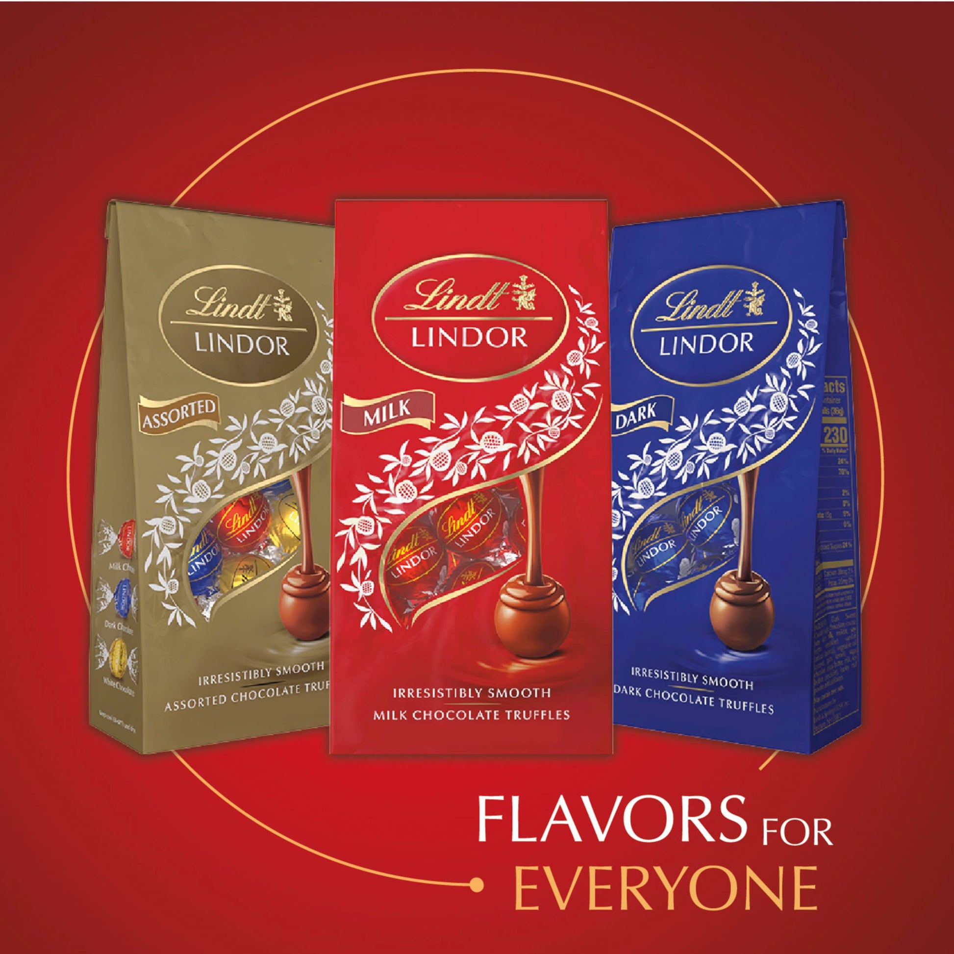 Lindt LINDOR Milk Chocolate Candy Truffles, Halloween Candy, 25.4 oz., 60 Count