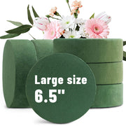 Max Shape 6er-Pack runde Blumensteckschaumblöcke, 16,5 cm großer trockener Blumensteckschaum für Kunstblumen, Blumensteckschaumblöcke für Hochzeitsgangblumen Partydekoration