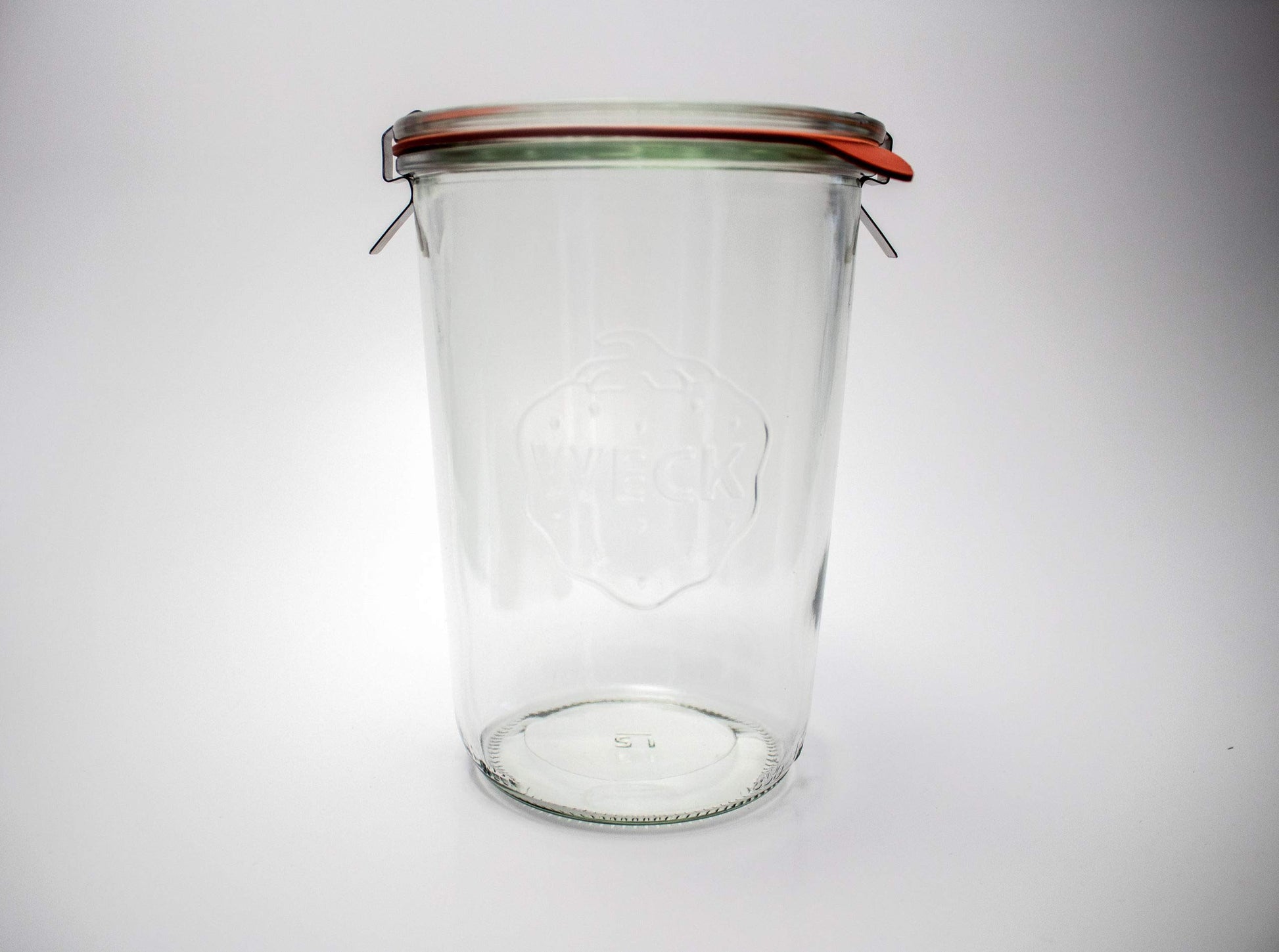 Weck Canning Jars 743 - Weck Mold Jars made of Transparent Glass - Eco-Friendly Canning Jar - Storage for Food with Air Tight Seal and Lid - 3/4 Liter Tall Jars Set - Set of 2 Jars
