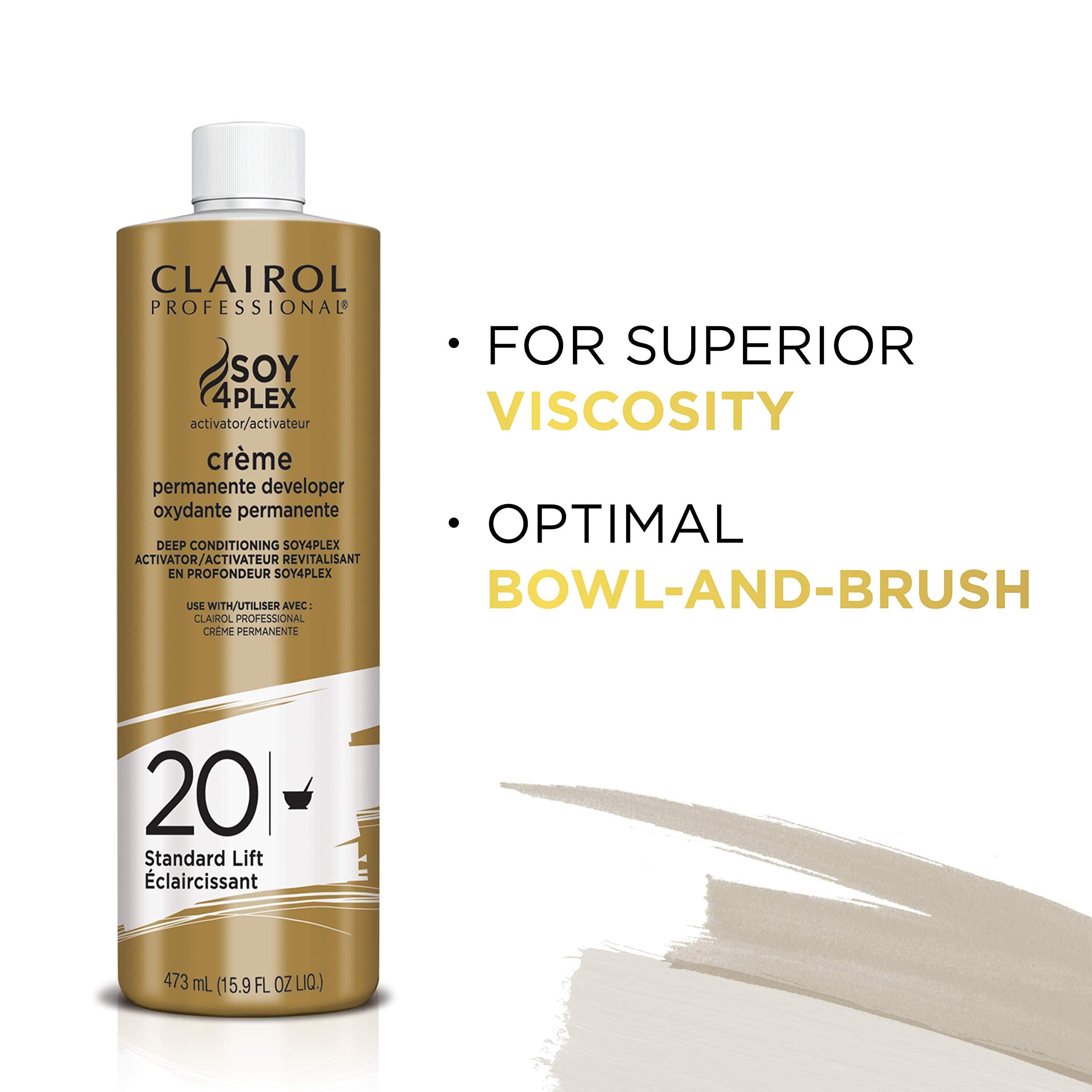 Clairol Professional Crème Permanente 20 volume Hair Developer, 16 oz. - Packaging May Vary