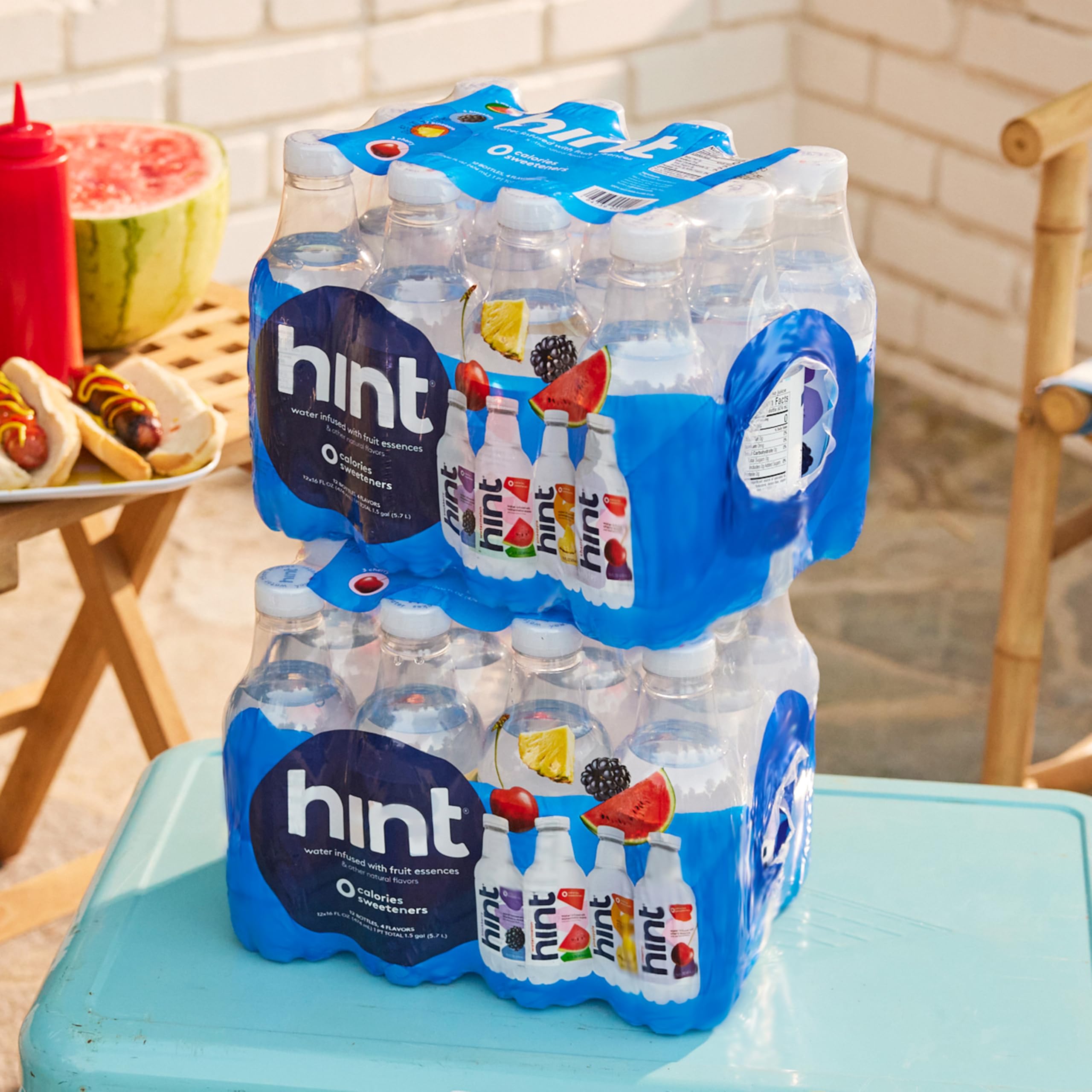 Hint Fruit-Infused Bottled Water, Best Sellers Variety Pack - Sugar Free Flavored Water with Zero Calories, Natural Fruit Essences, and No Artificial Sweeteners - 16 Fl Oz (Pack of 12)