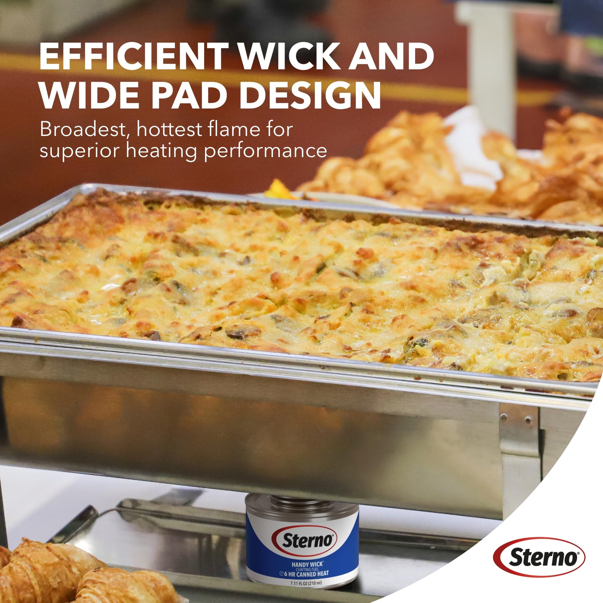 Sterno Fuel Cans - 6-Hour Burn, (12-Pack) Chafing Dish Fuel Can Burners for Food Warmer, Resealable Twist Chafer Fuel Canned Heat, Handy Wick
