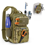 KastKing BlowBak Tactical Sling Tackle Bag-Lightweight Fishing Backpack Storge Fishing Gear and Equipment,Gift for Men