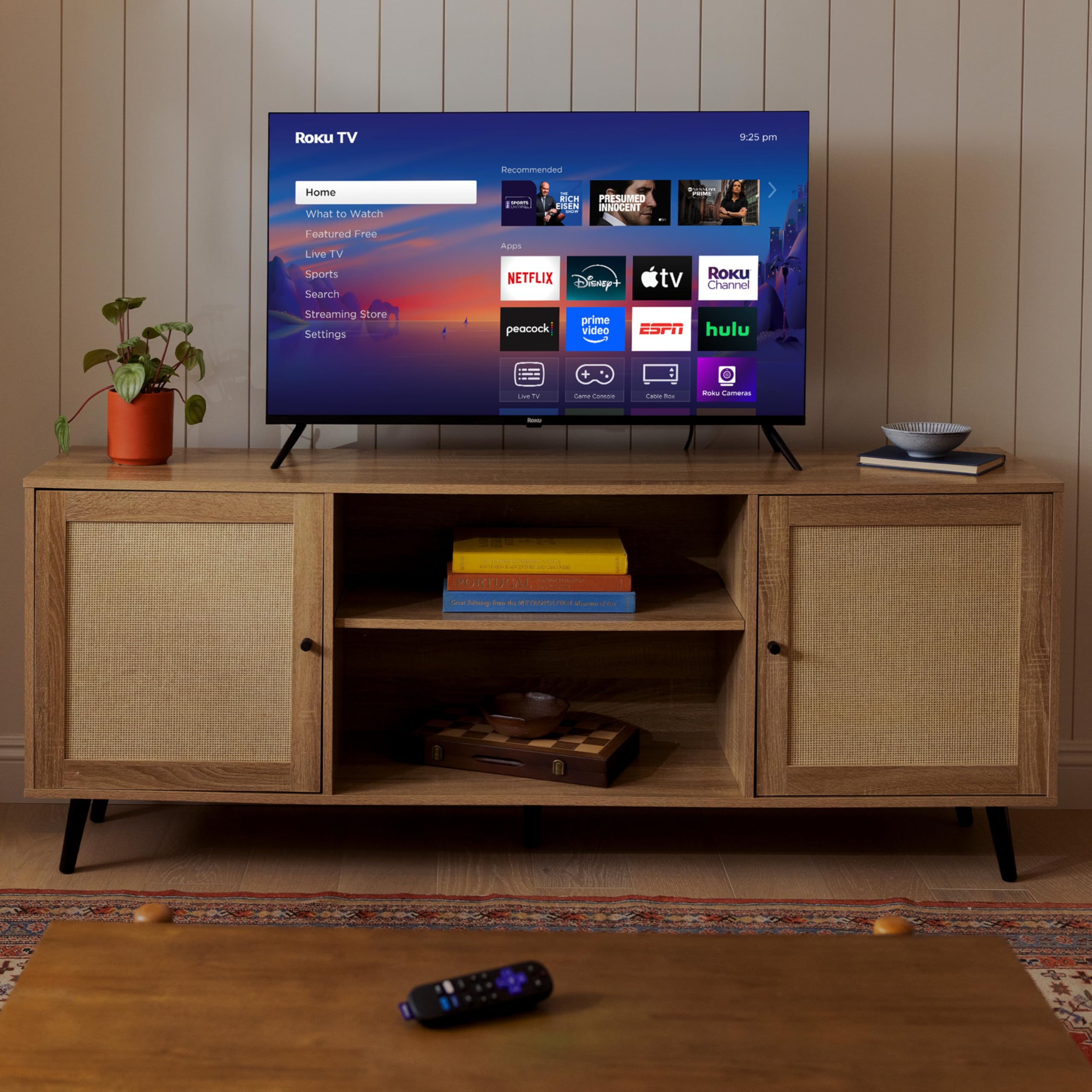 Roku Smart TV 2025 – 32-Inch Select Series, 1080p Full HD TV – Roku TV with Voice Remote – Flat Screen LED Television with Wi-Fi for Streaming Live Local News, Sports, Family Entertainment