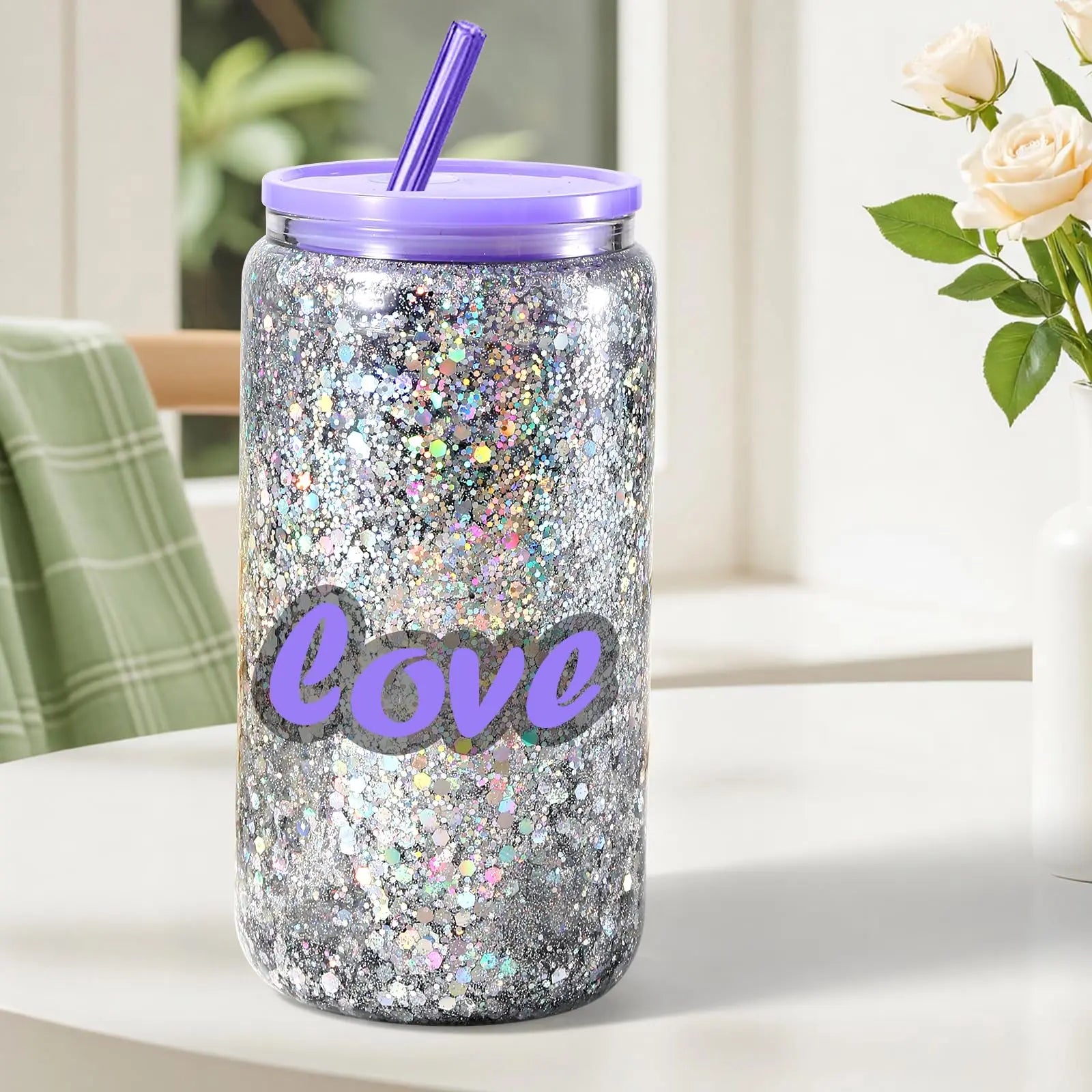 YGQQOY Snow Globe Tumbler Supplies, Snowglobe Tumbler Supplies Kit for DIY Glitter Snow Globe Tumbler Craft