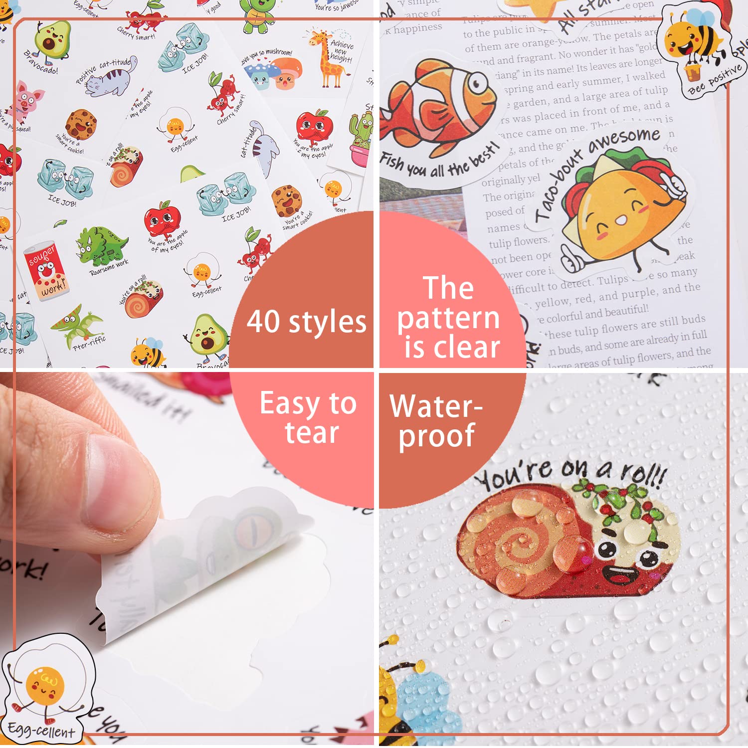 800pcsTeacher Classroom Motivational Stickers for Kids Students