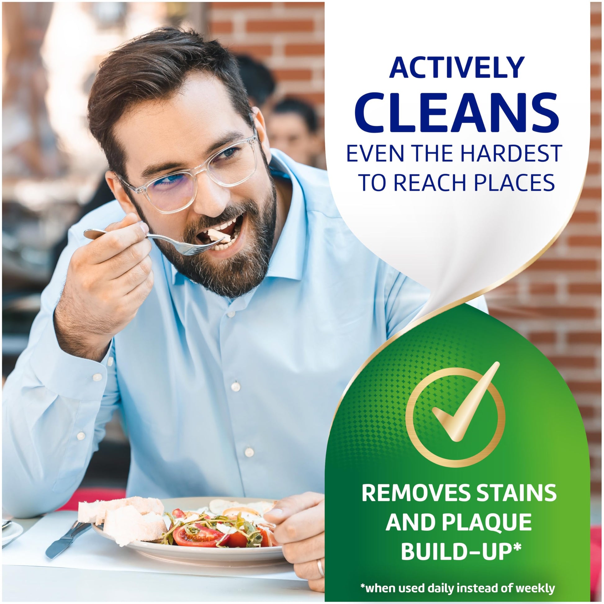 Polident 3 Minute Antibacterial Dental Appliance Cleanser Tablets, 60 Count