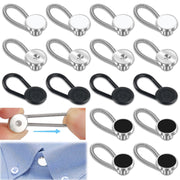 PEASUG 16 Pcs Collar Extenders for Mens Shirts, Elastic Button Extender for Dress Shirts, Tie, Neck Extenders for 1/2 Size Expansion of Men Dress Shirts, Suit