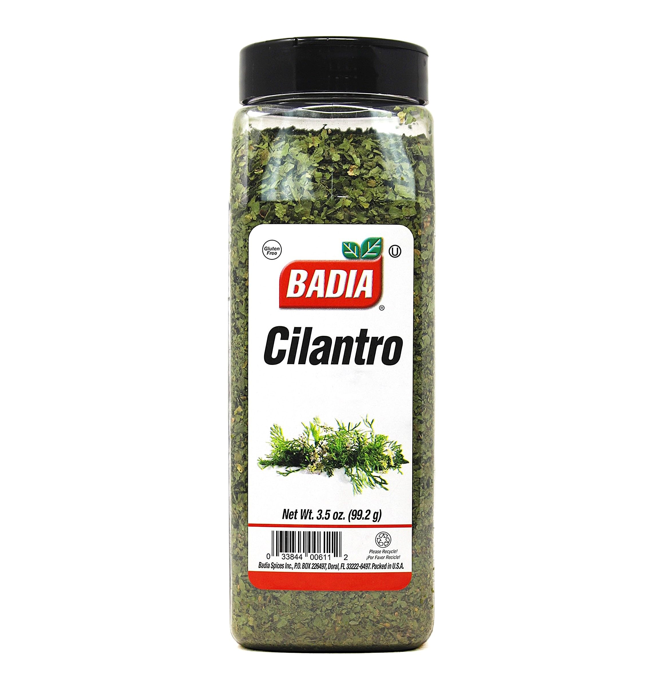 Badia Cilantro Flakes, 3.5 oz – Bright Citrus Herb, Dried Cilantro Leaf for Convenient Use, Gluten Free