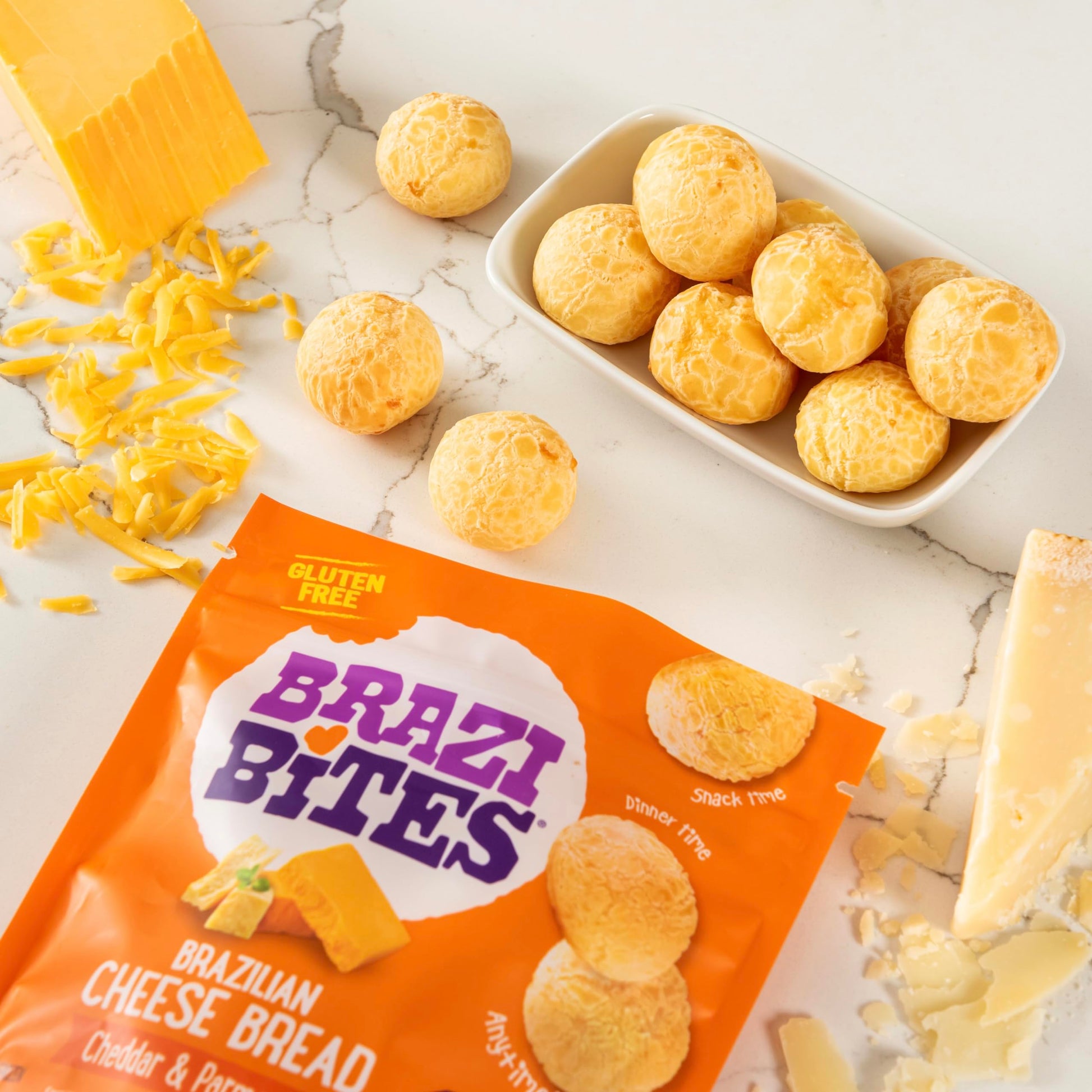 Brazi Bites Brazilian Cheese Bread, Original, 11.5 oz (Frozen)