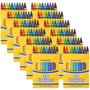 Trail maker Wholesale Bright Wax Coloring Crayons in Bulk, 12 Pack (10 Crayons Per Box)