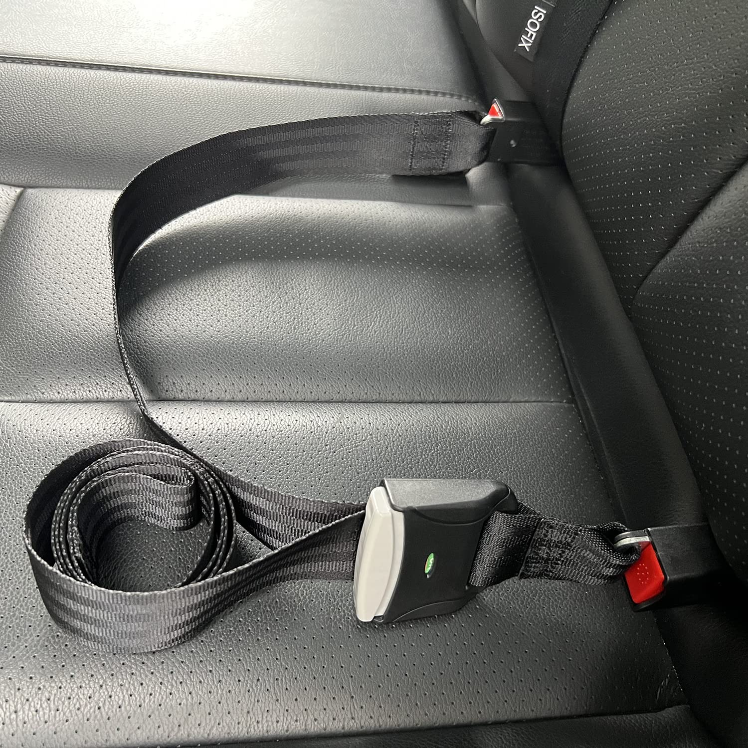 DIRAWOR Straps Compatible with General Isofix Baby Seat Car Fixing Straps with Latch Interface 1Pack (black)