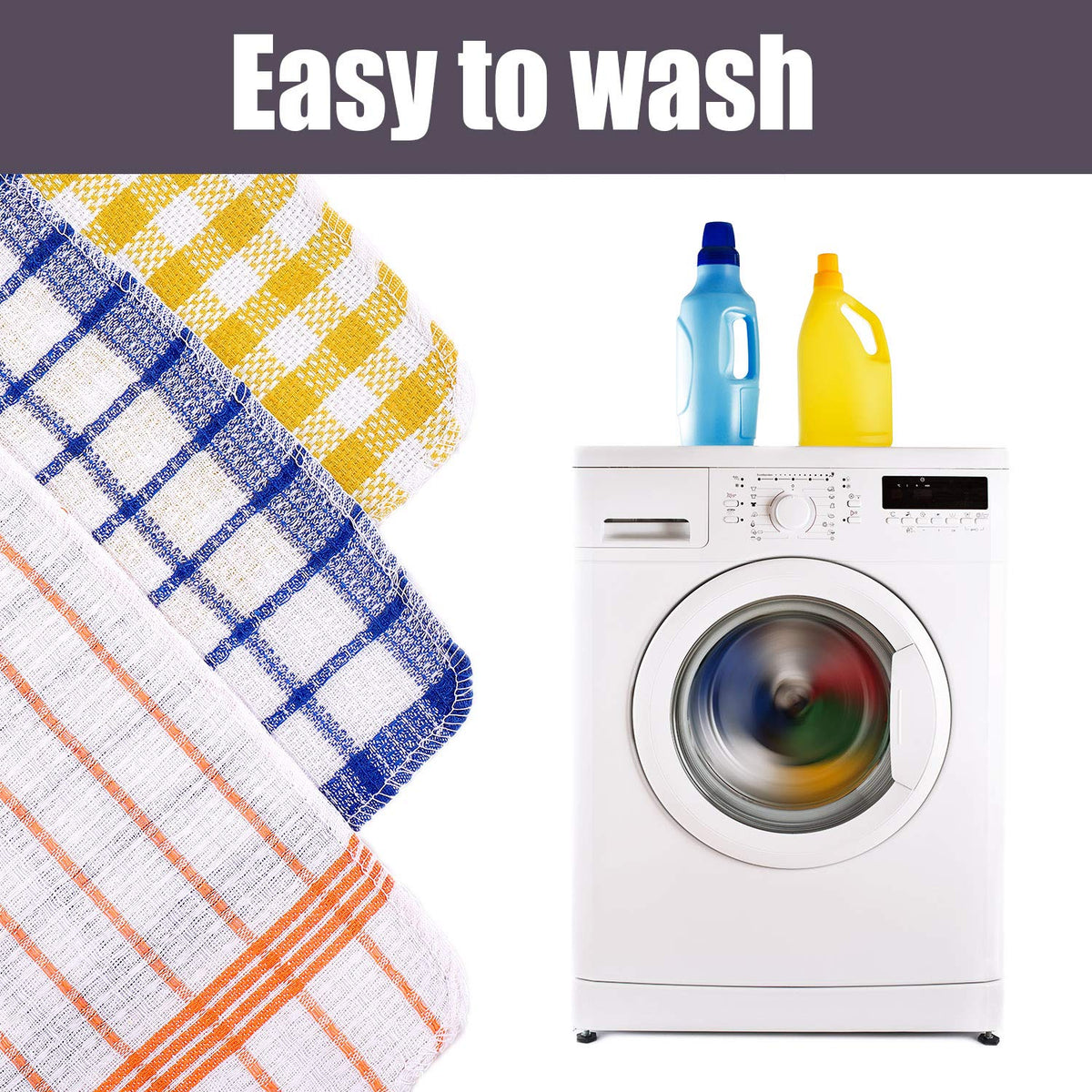 Patelai 12 Pcs Kitchen Dish Cloths for Washing Dishes Cleaning Cloth Absorbent Dish Rags Drying Cleaning Towels for Scrubbing Wipe Glass Home and Kitchen(Bright Color,13.8'' X 13.8'', 11.8 x 11.8'')