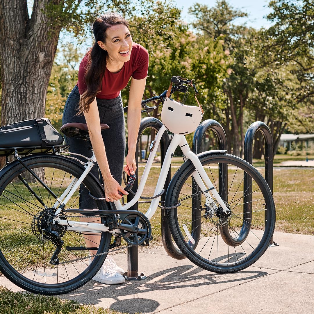 Master Lock Cable Lock, Set Your Own Combination Bike Lock, 6 ft. Long, Black, 8122D