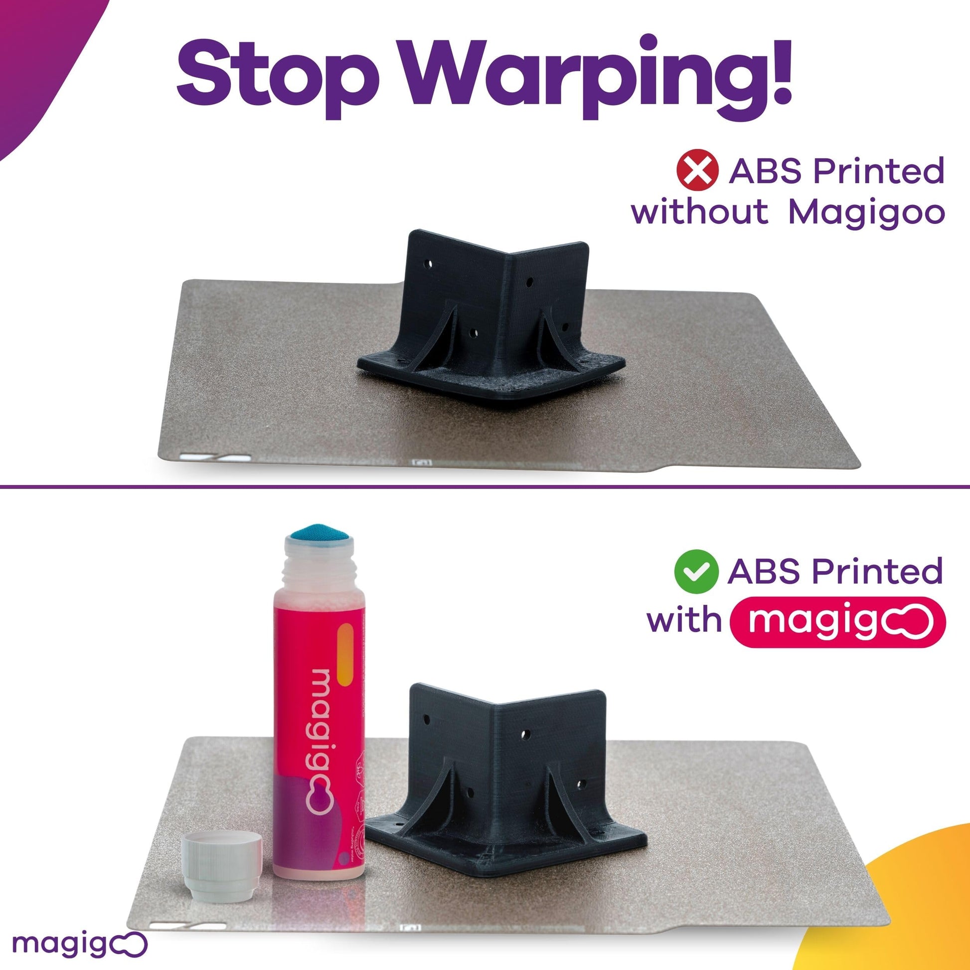 Magigoo - MO2016 All-in-One 3D Printer Adhesive Glue - ABS, PLA, PETG, HIPS, and TPU Flex Filament on Glass, Flex Plate, PEI, Buildtak, Kapton - 3D Printing Accessories, Supplies, and Materials (50mL)