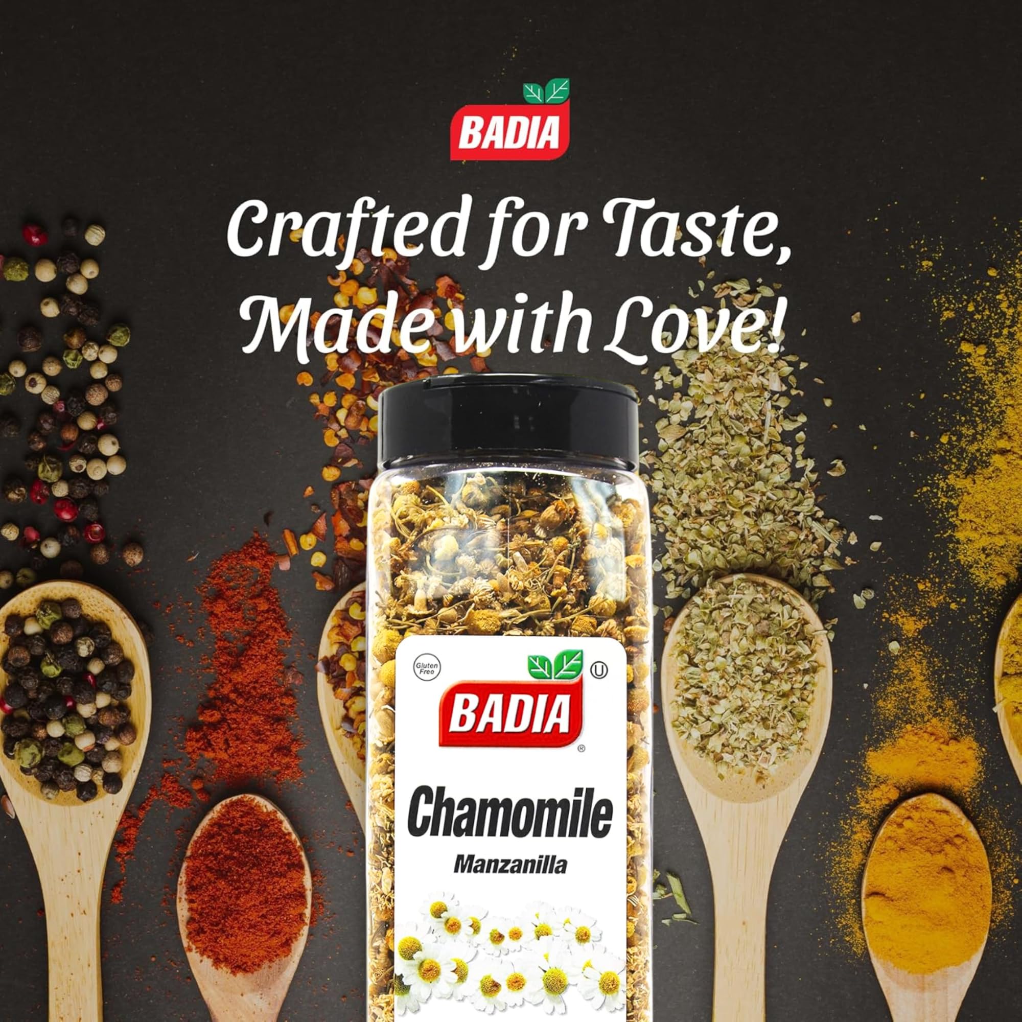 Badia Chamomile, 3.5 oz – Premium Dried Chamomile Flowers for Herbal Tea – Soothing & Aromatic – For Relaxation & Infusions