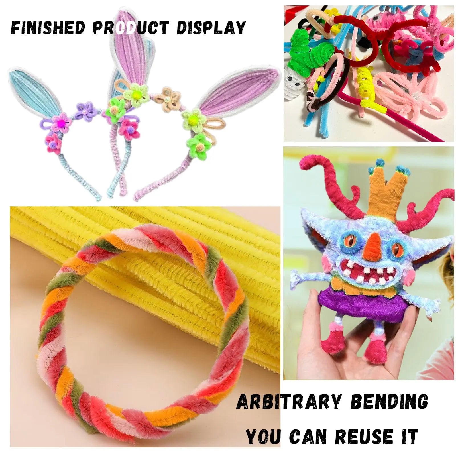 Pipe Cleaners Craft Bulk,Kids Toys & Games Gifts,200pcs Arts Crafts,Chenille Stems Art Supplies for Projects Creative DIY Room Decor,Christmas Decorations,Juegos para Niños Fidget Toys for Ages 5-7